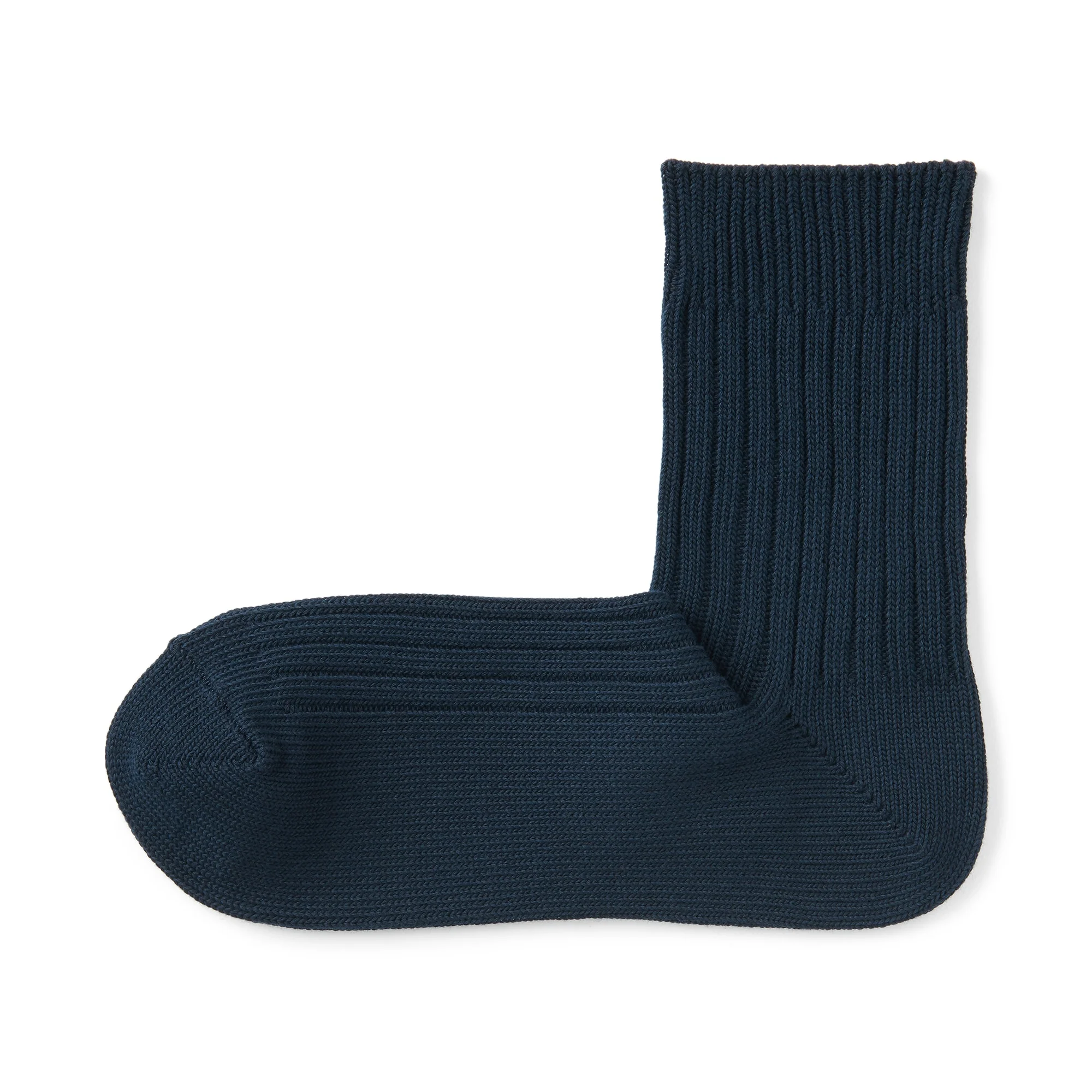 Right Angle Ribbed Thick Short Socks - Image 3