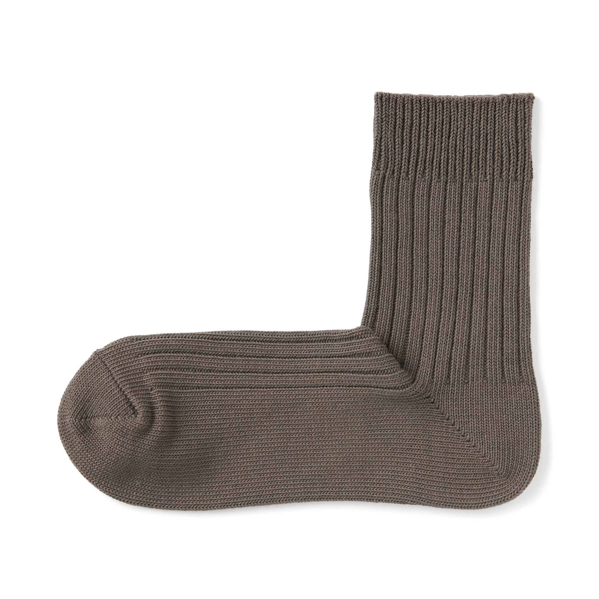 Right Angle Ribbed Thick Short Socks - Image 5