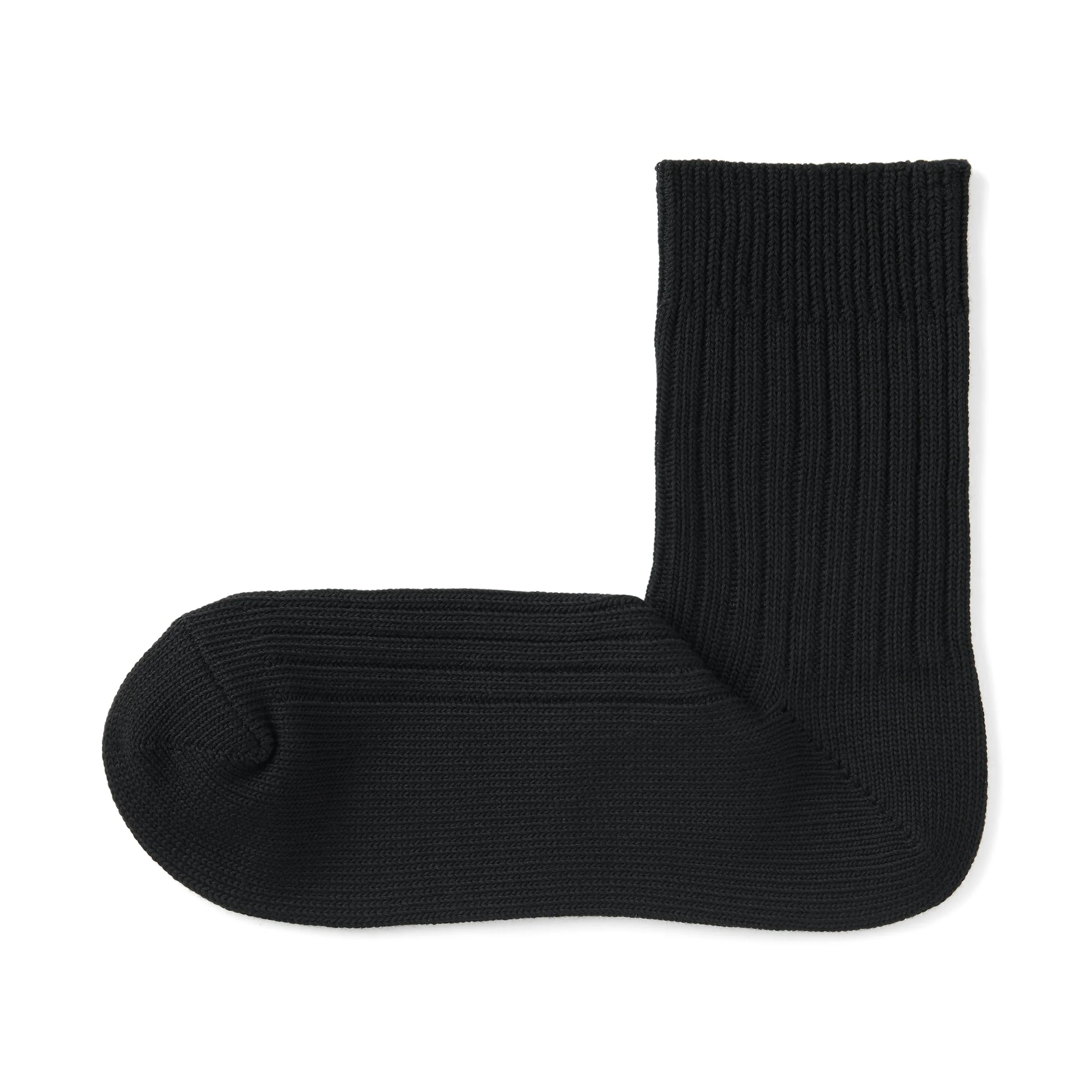 Right Angle Ribbed Thick Short Socks - Image 7