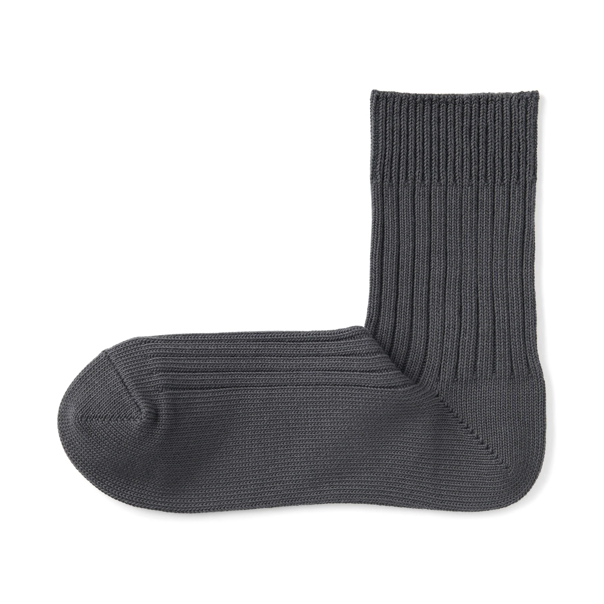 Right Angle Ribbed Thick Short Socks - Image 9