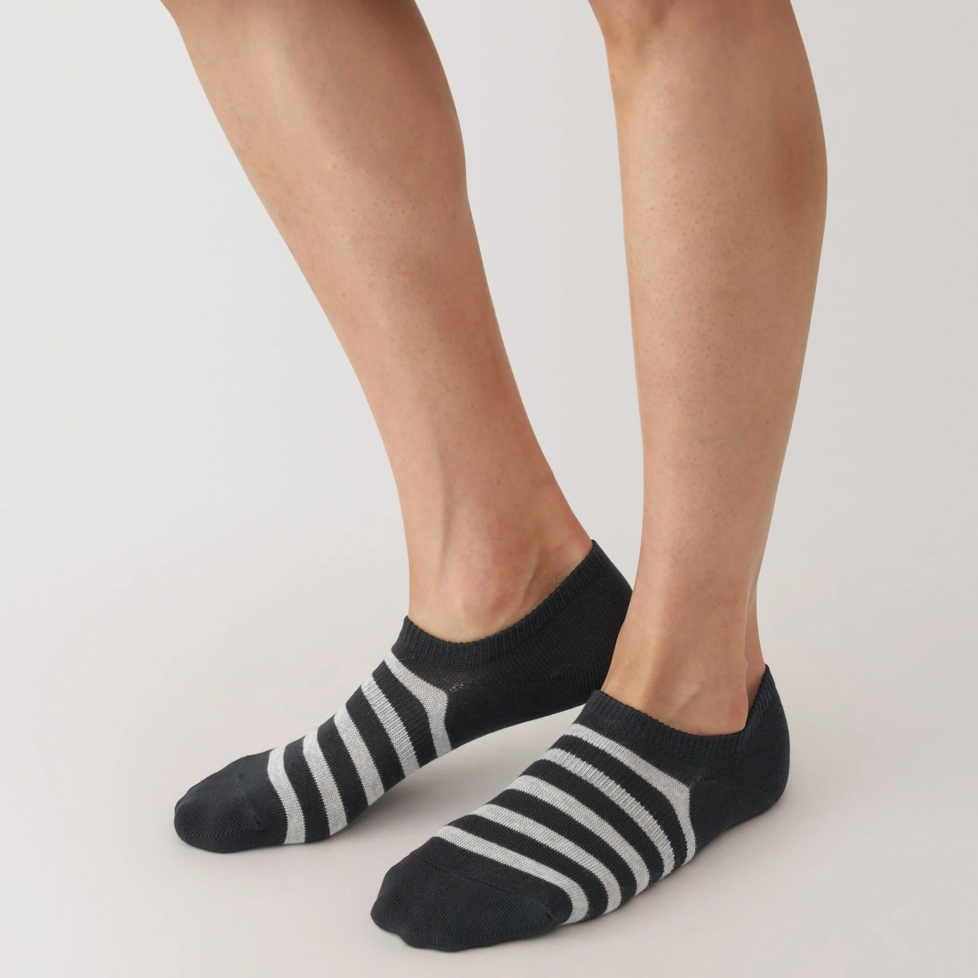 Right Angle Striped Sneaker Socks - Image 5