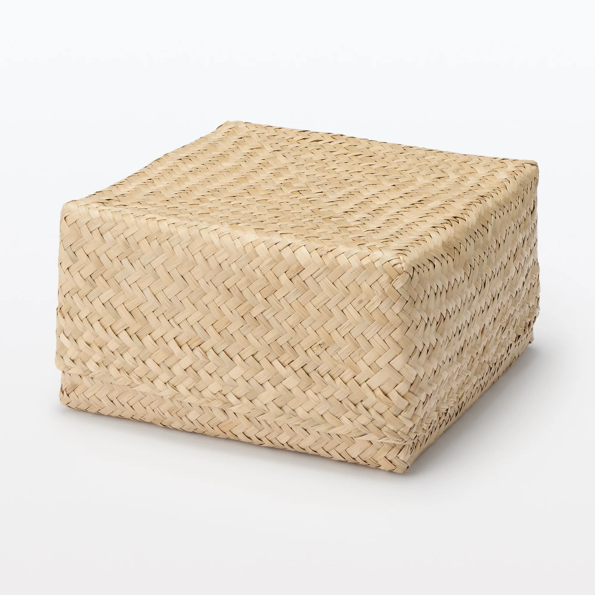 Seagrass Organizer Herringbone Square Basket (W25 x D25 x H12 cm) - Image 7