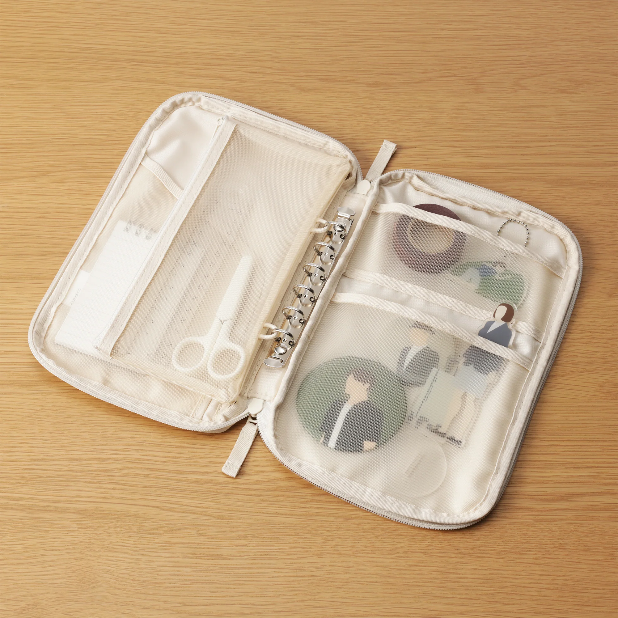 Selectable Pocket Organizer Case - A5 Slim - Ivory - Image 9
