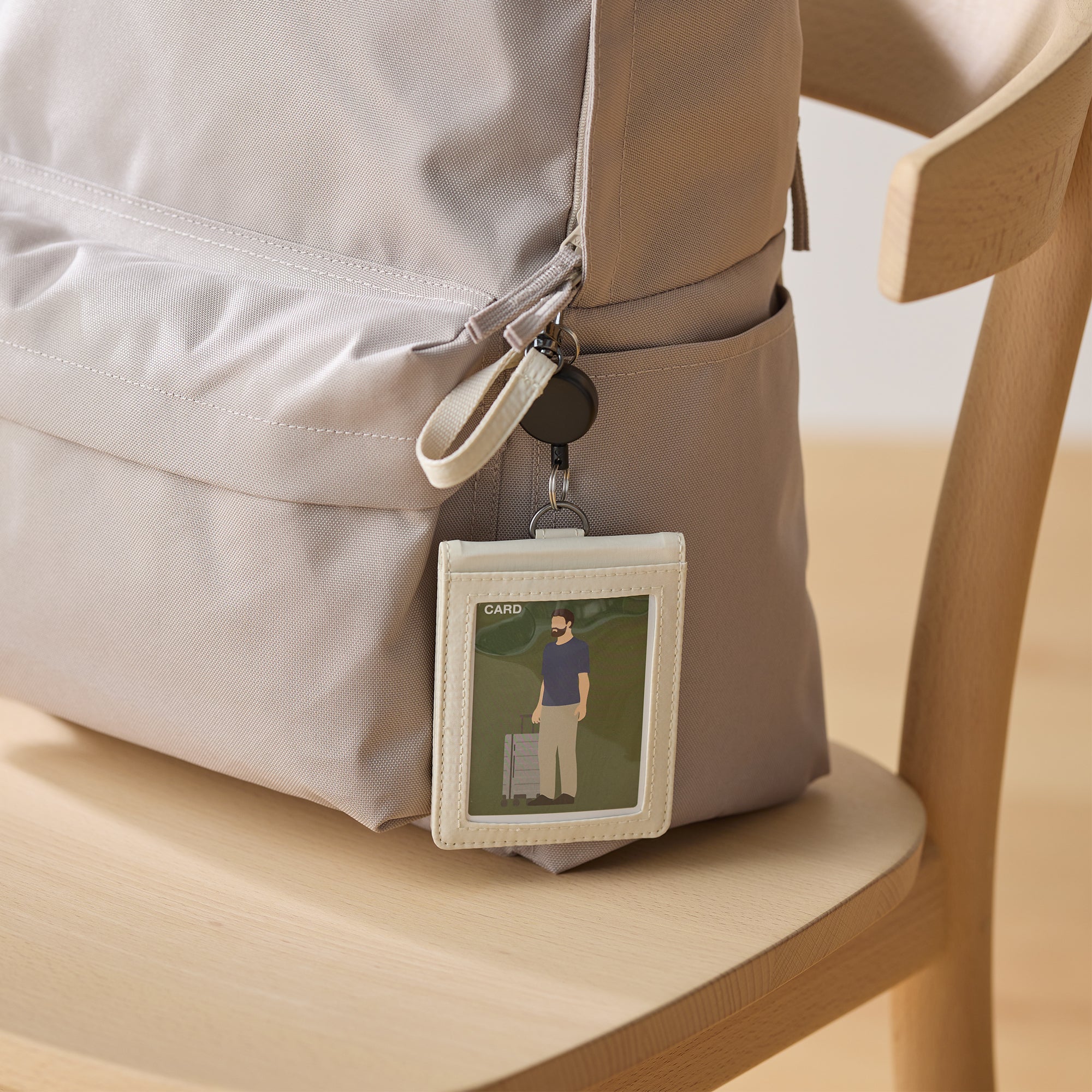 Self Standing Card Holder with Reel - Moss Green - Image 8