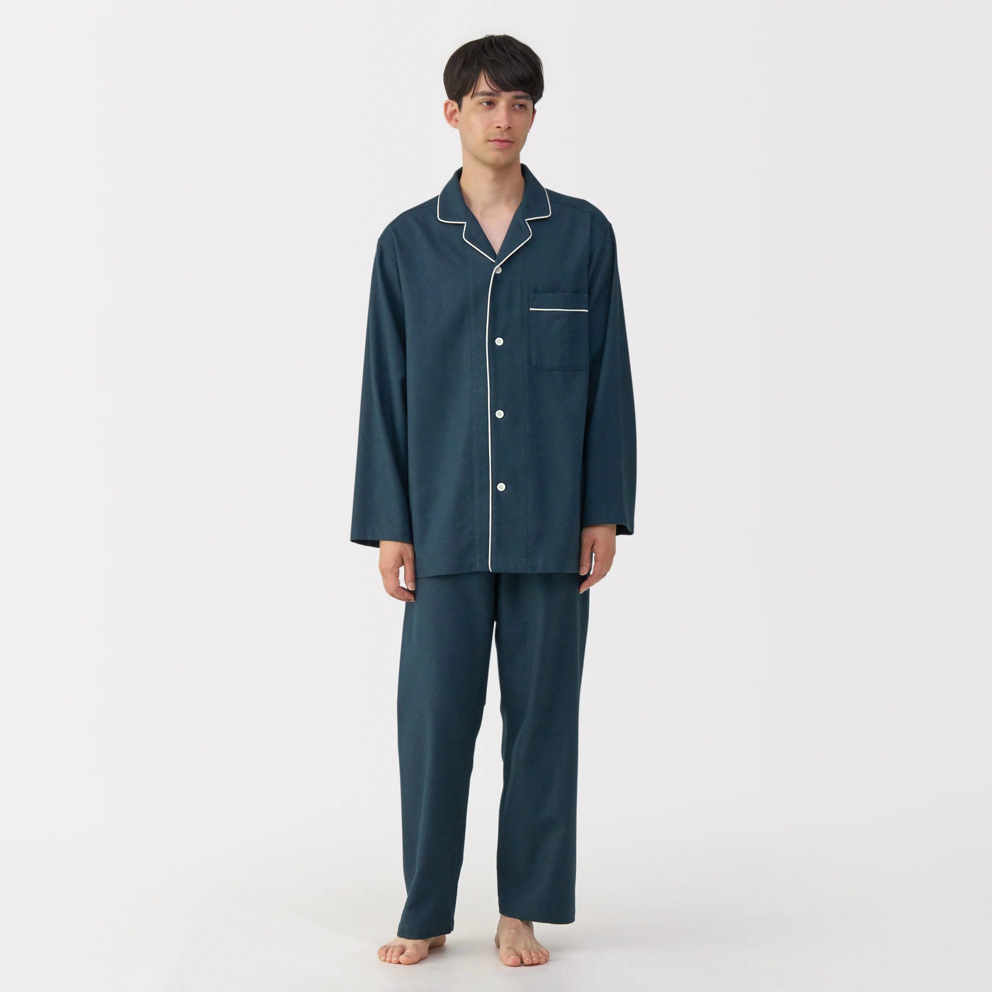 Side Seamless Flannel Pajamas - Image 3