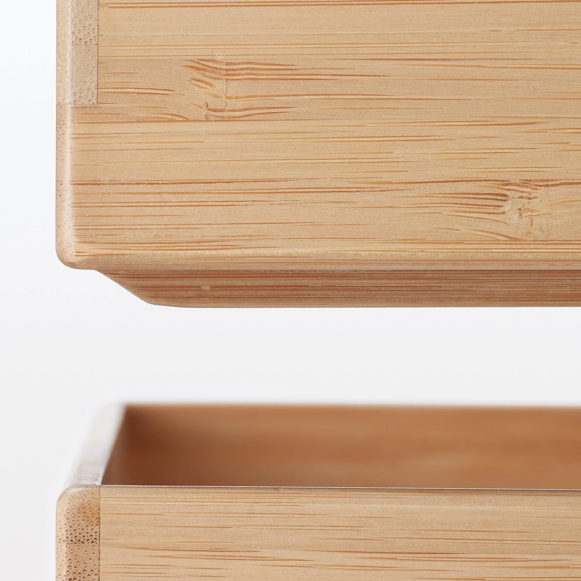 Stackable Bamboo Organizer Box - Medium W17 x D26 x H5.5 cm - Image 7