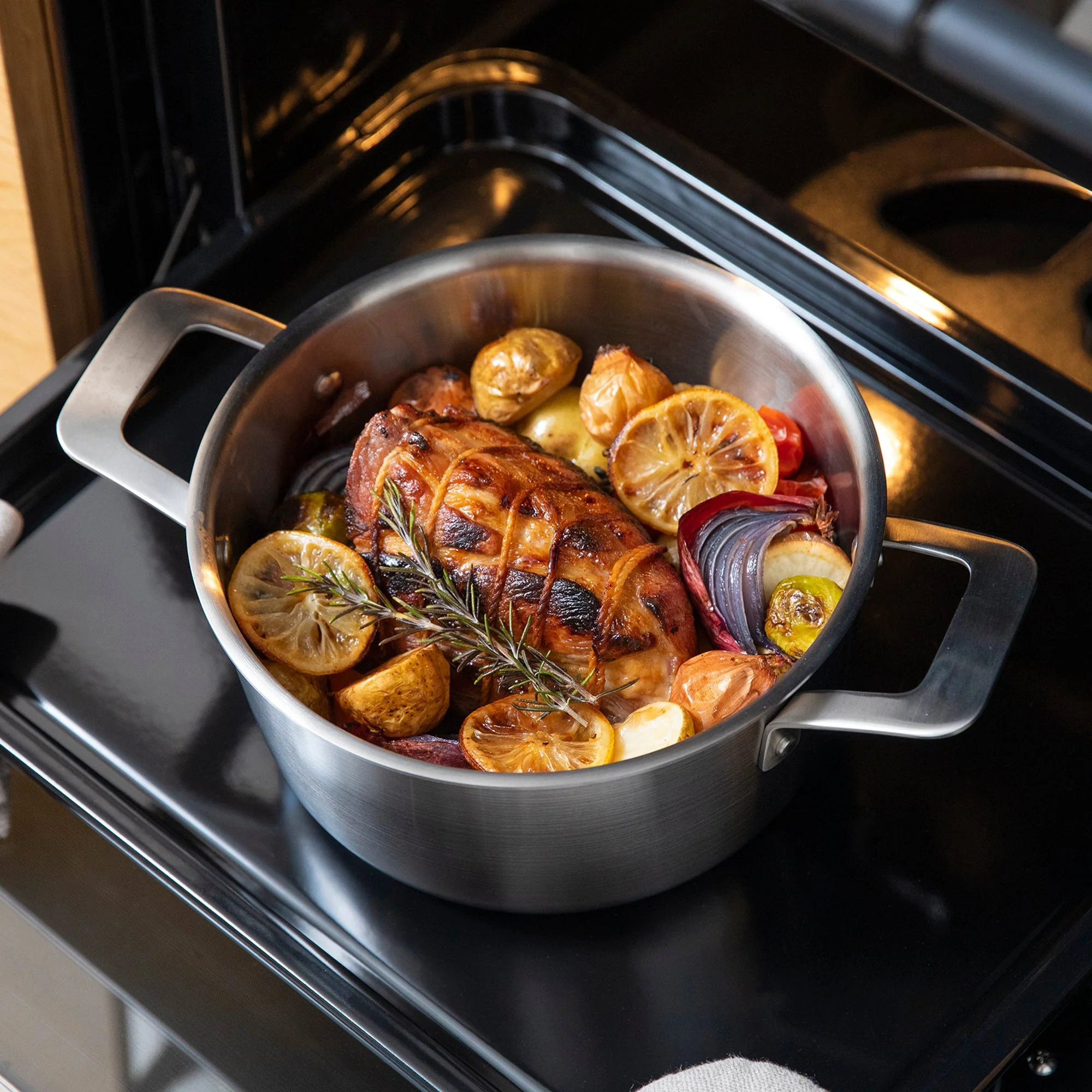 Stainless Aluminium 3-Layer Steel Saucepot 3L - Image 2