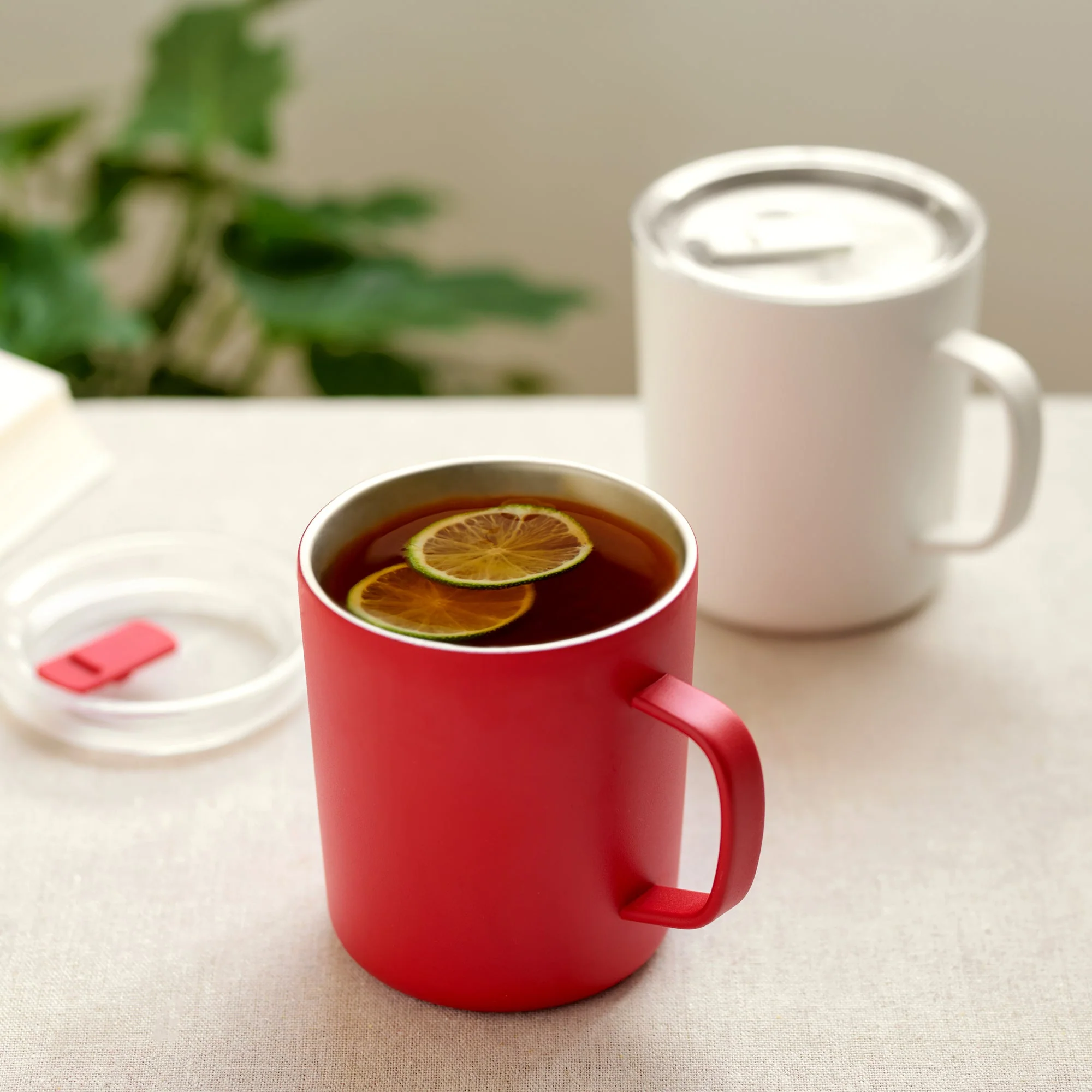 Stainless Steel Mug Cup - Red (490 ml) - Image 20