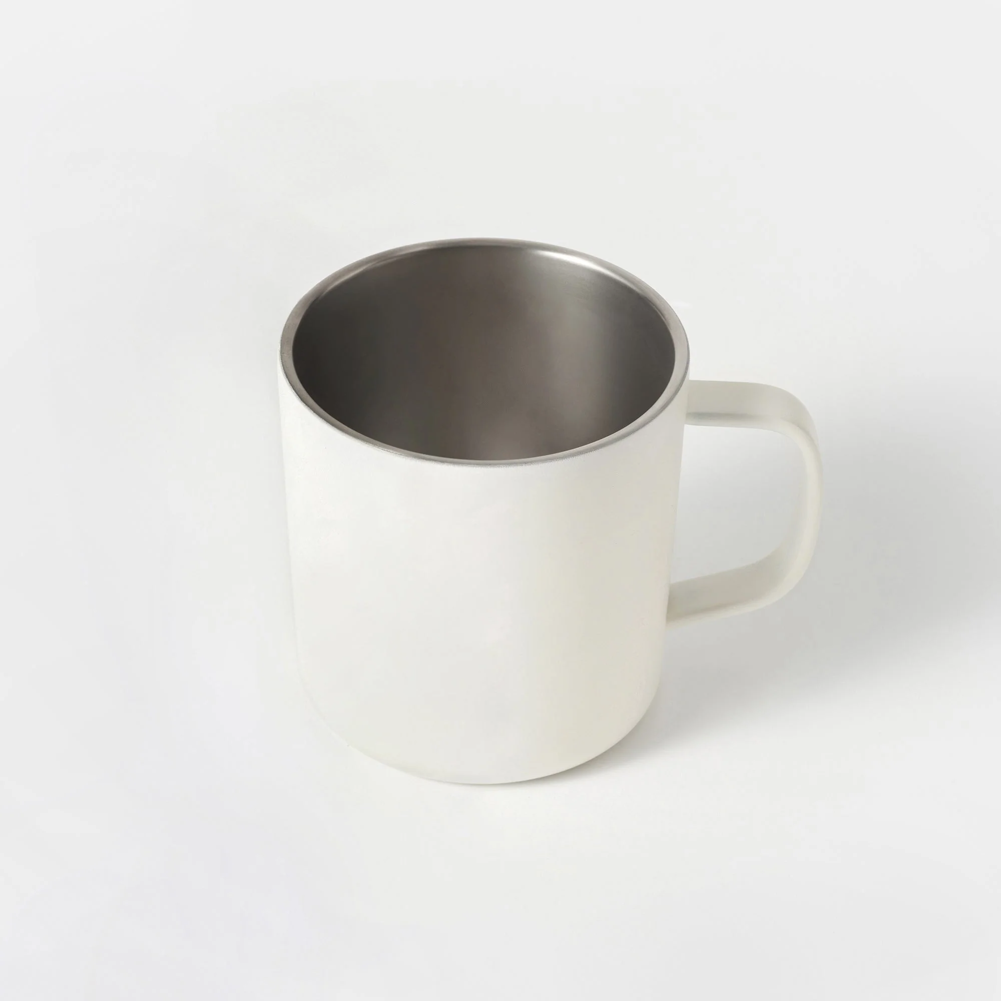 Stainless Steel Mug Cup - White (380 ml) - Image 2