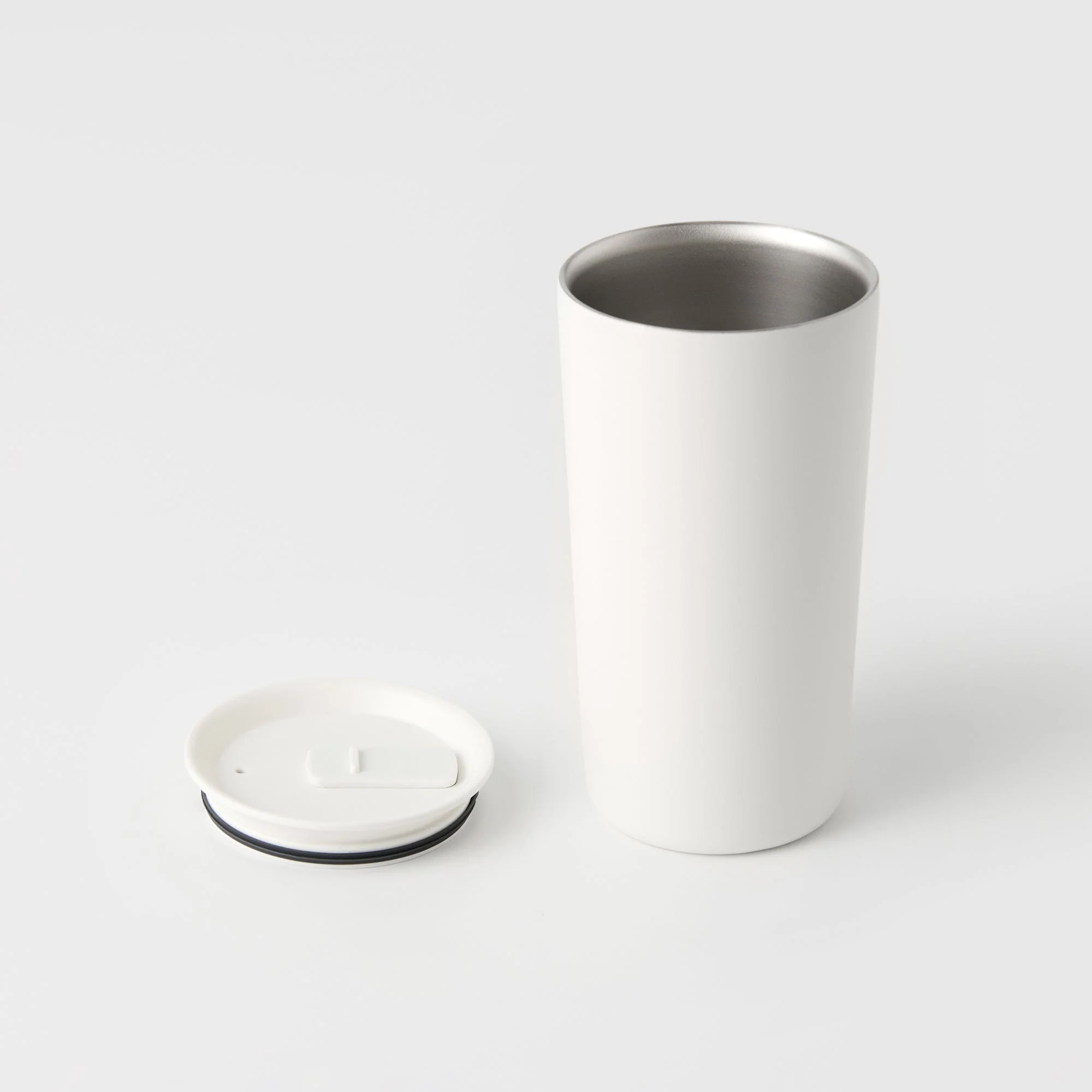 Stainless Steel Tumbler - White (450 ml) - Image 4