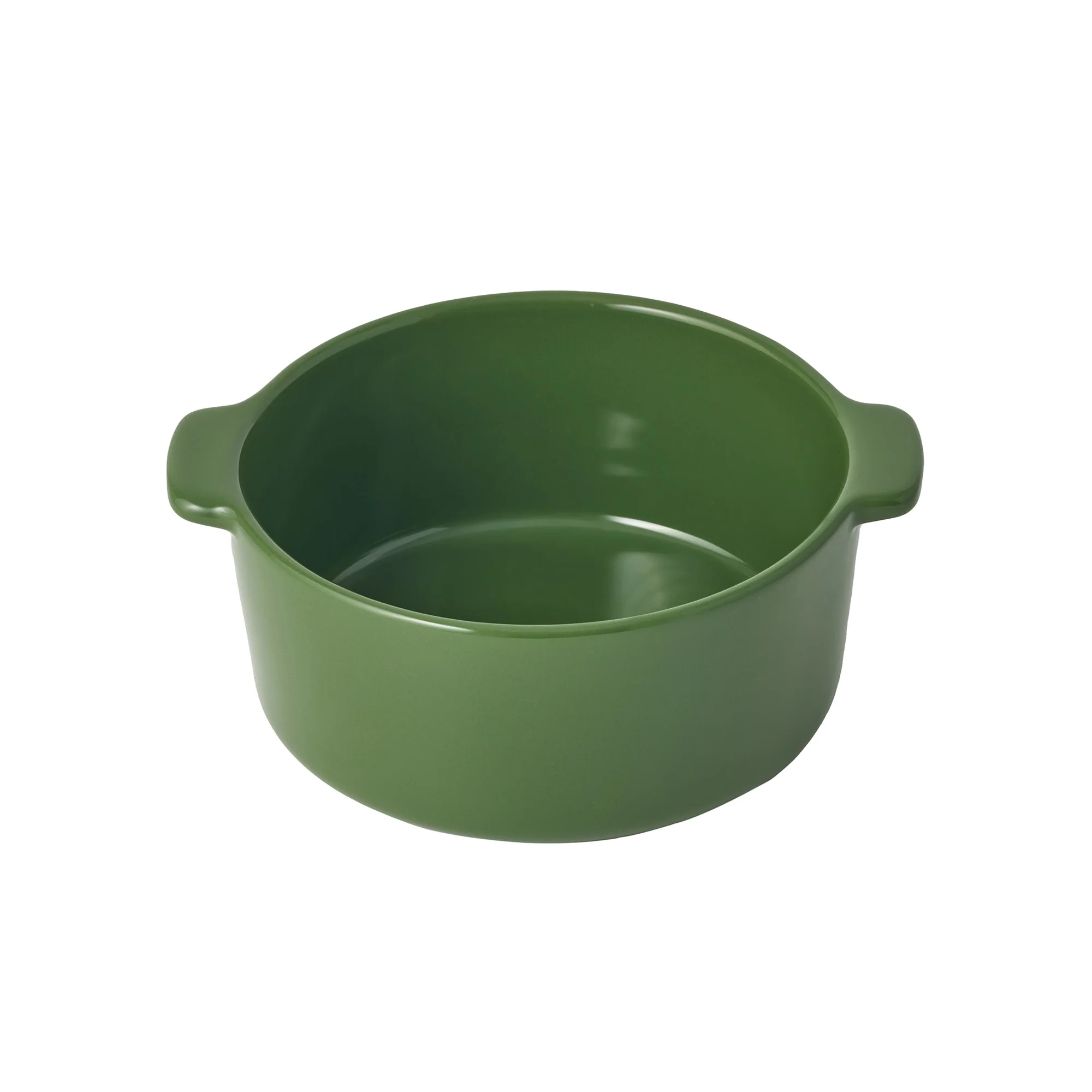 Stoneware Mini Cocotte Bowl (Dia. 15.8 cm) - Green