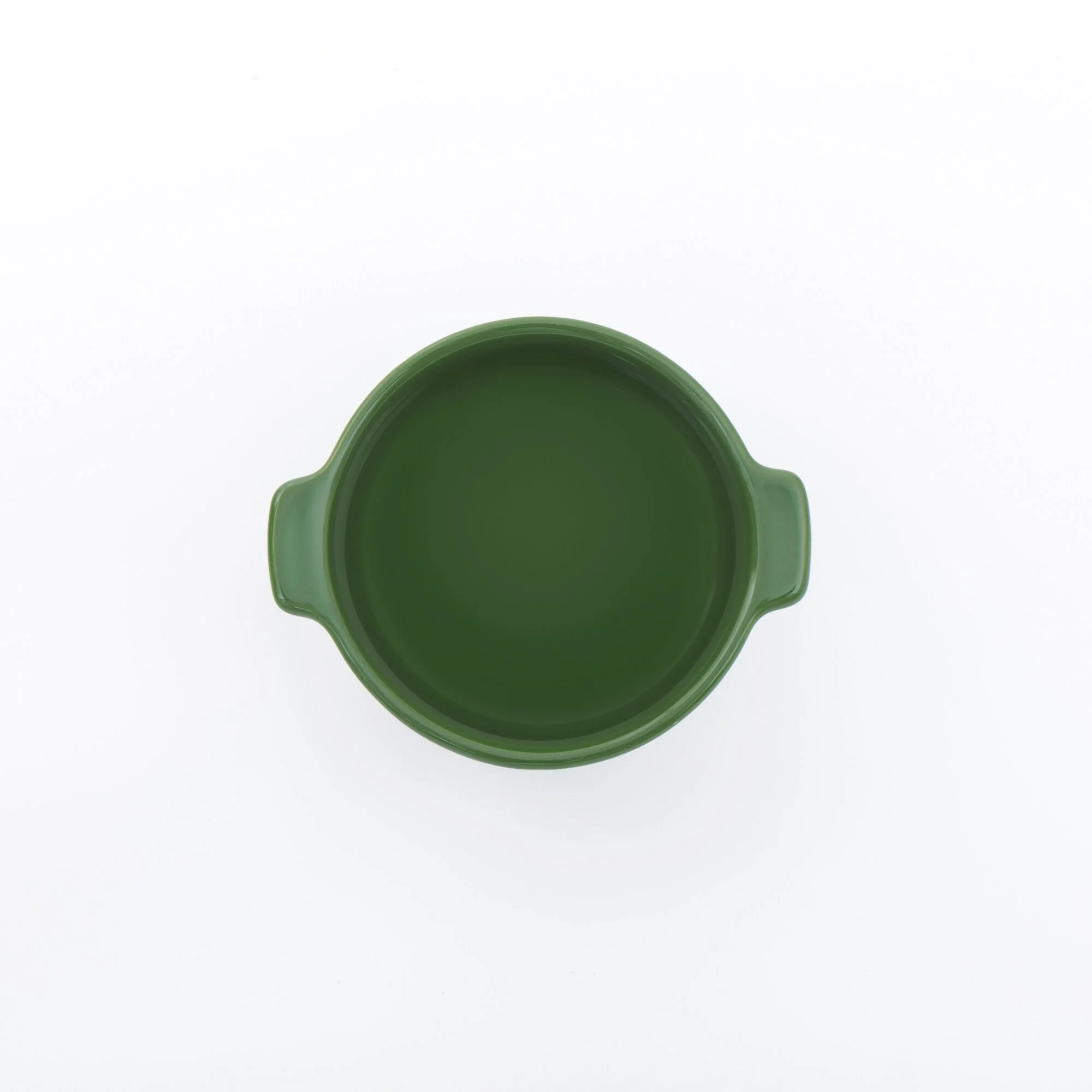 Stoneware Mini Cocotte Bowl (Dia. 11.5 cm) - Green - Image 3