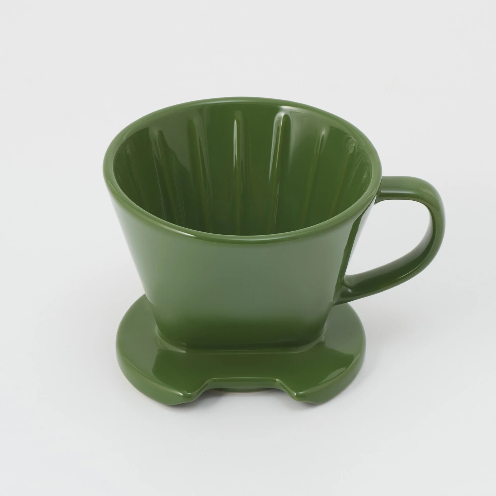 Stoneware Coffee Dripper - Green - Image 3