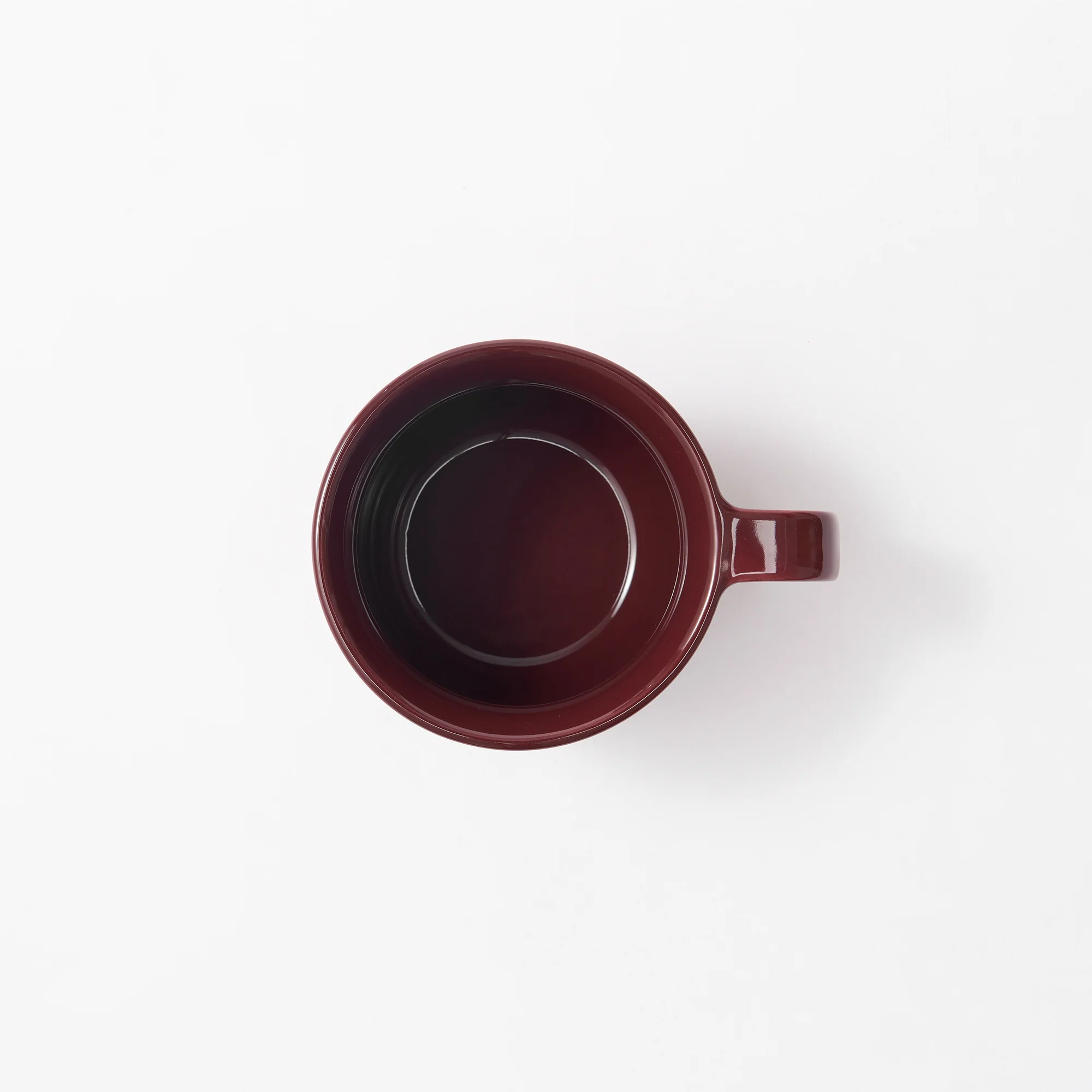 Stoneware Mug Cup (330 ml) - Dark Red - Image 3
