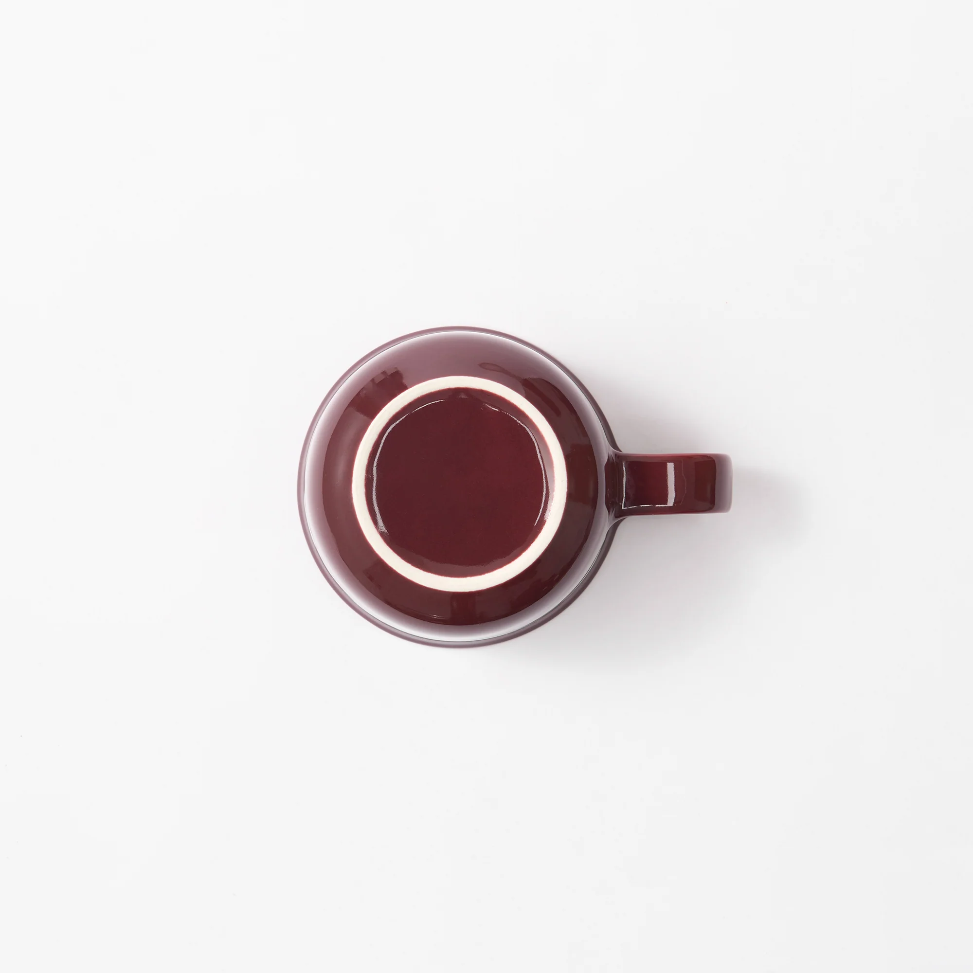 Stoneware Mug Cup (330 ml) - Dark Red - Image 4