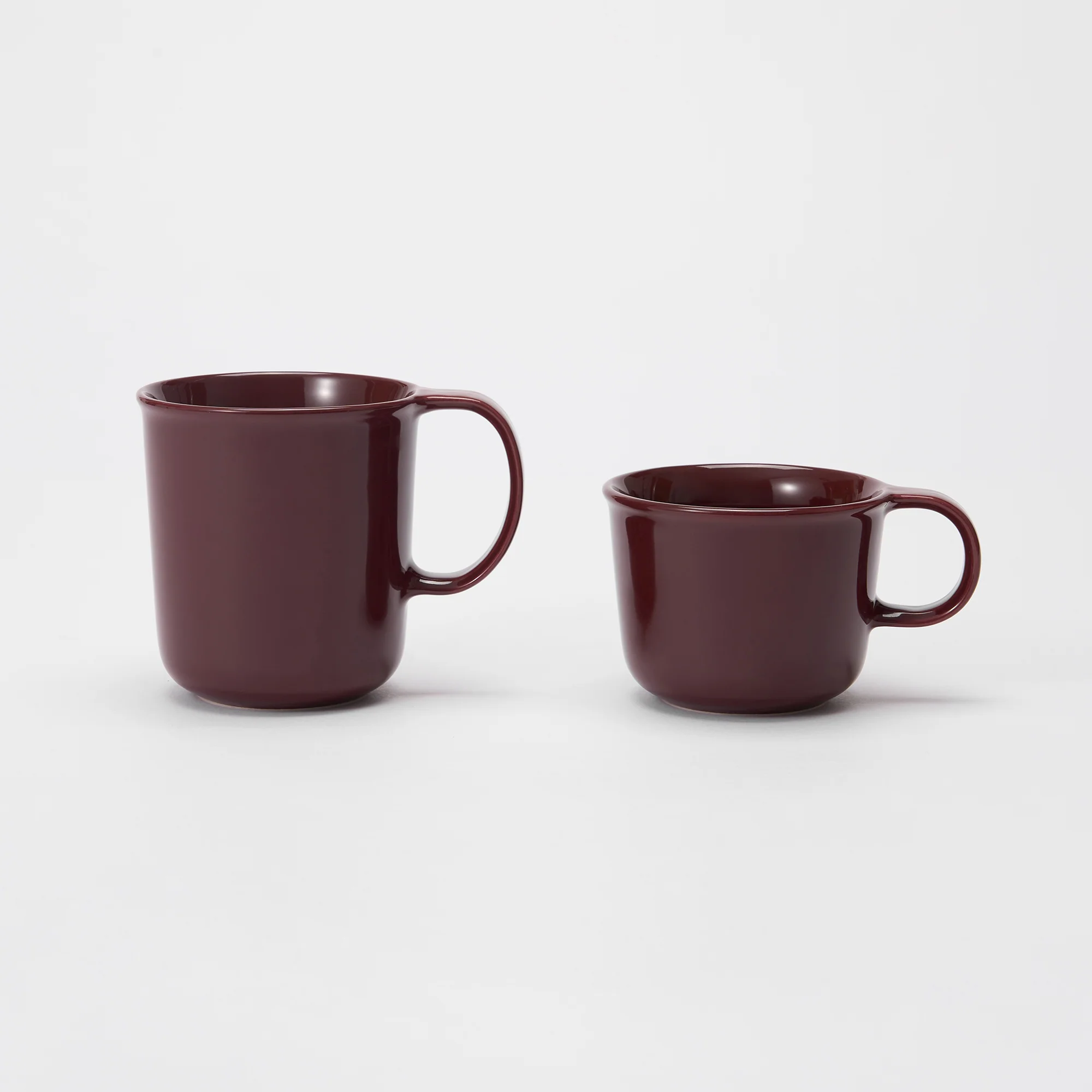 Stoneware Mug Cup (330 ml) - Dark Red - Image 7