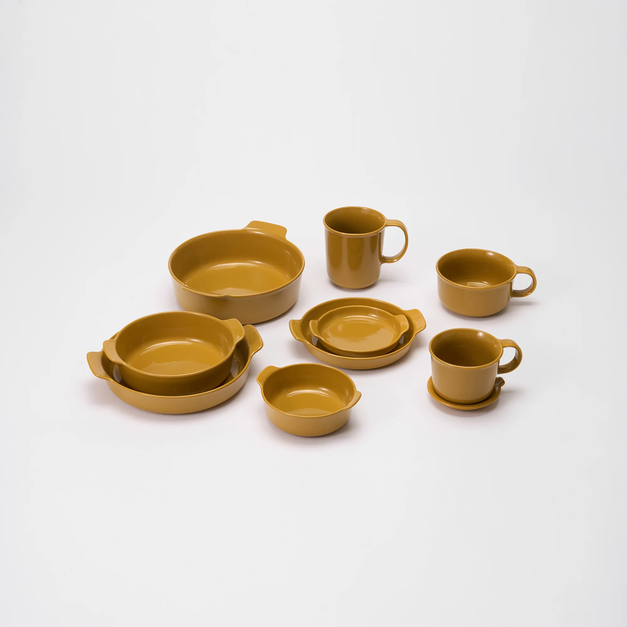 Stoneware Mug Cup (330 ml) - Mustard Yellow - Image 11
