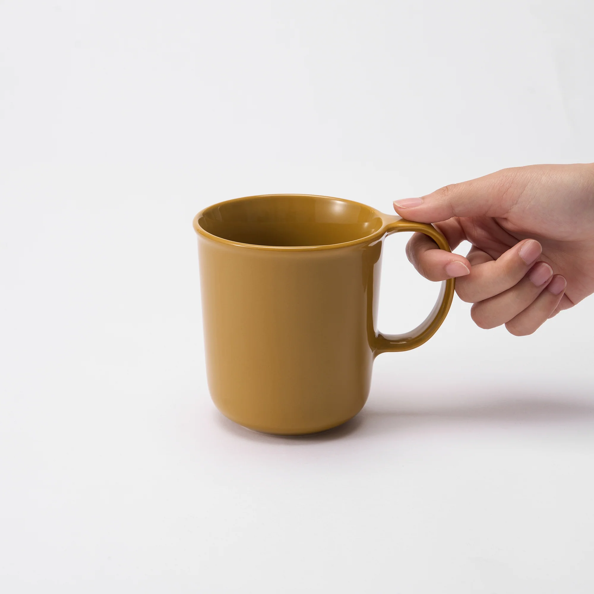 Stoneware Mug Cup (490 ml) - Mustard Yellow - Image 6