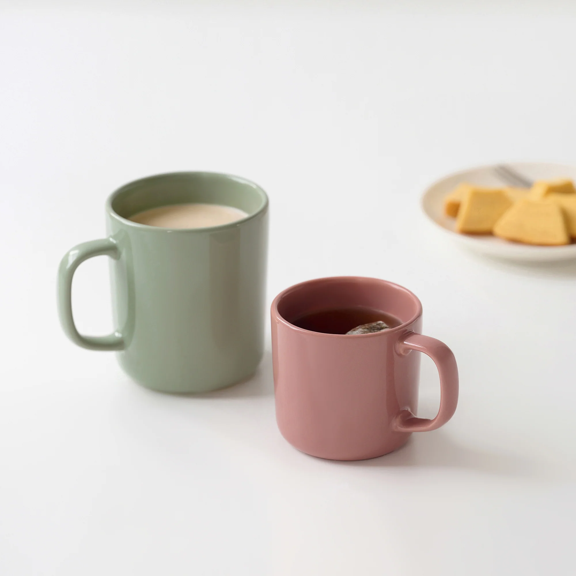 Stoneware Mug Cup (500 ml) - Smoky Pink - Image 6