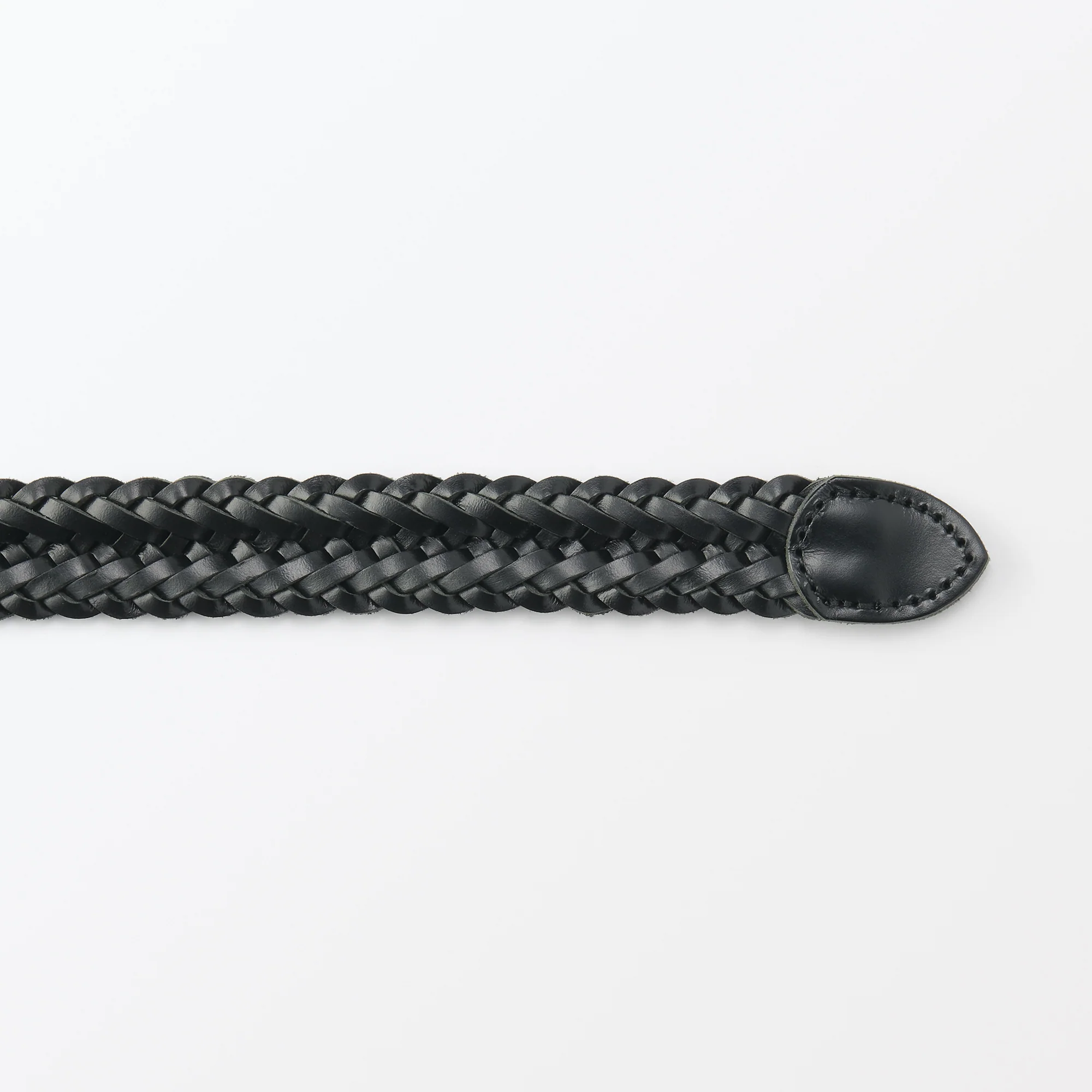 Tanned Leather Hand-Knitted Belt - Image 5