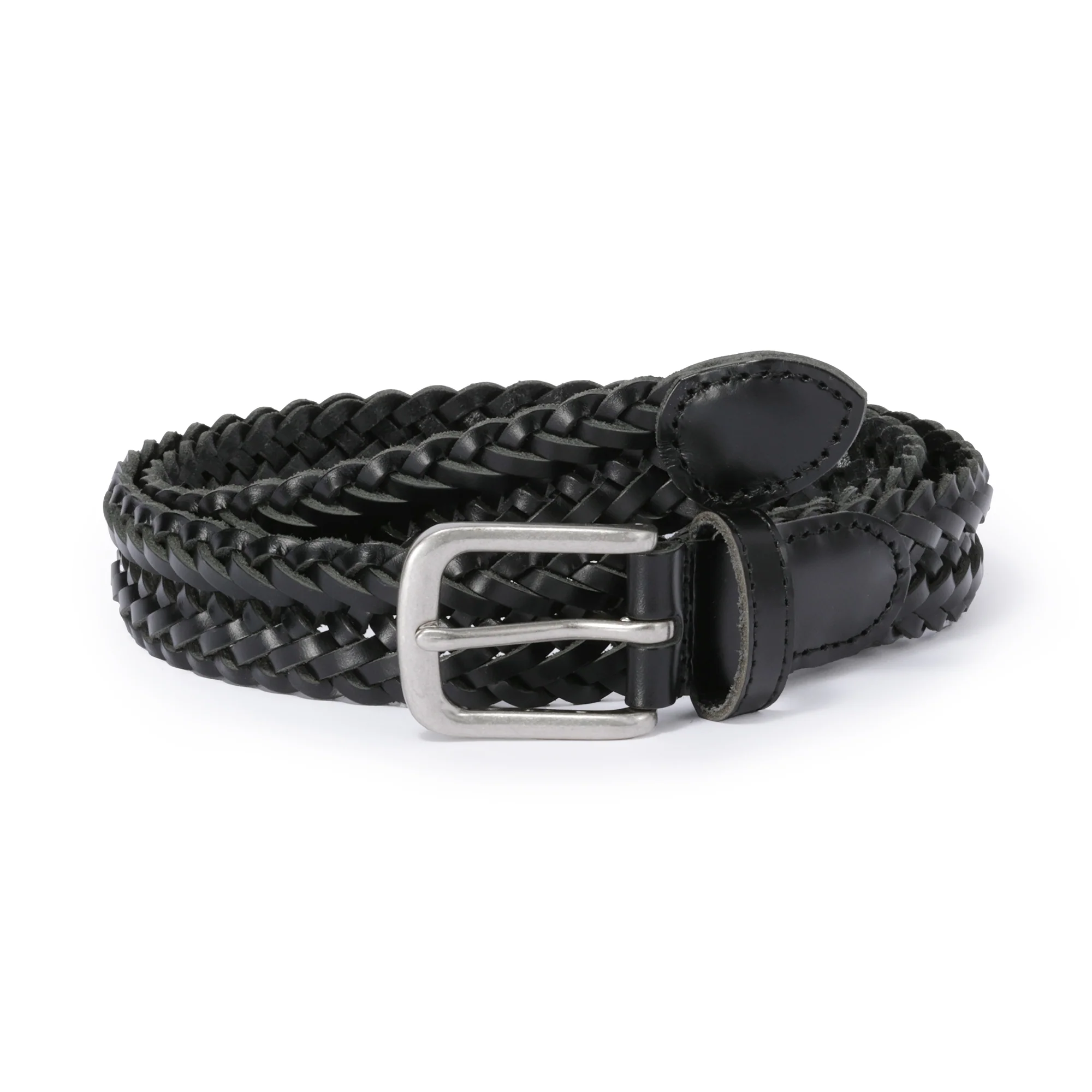Tanned Leather Hand-Knitted Belt