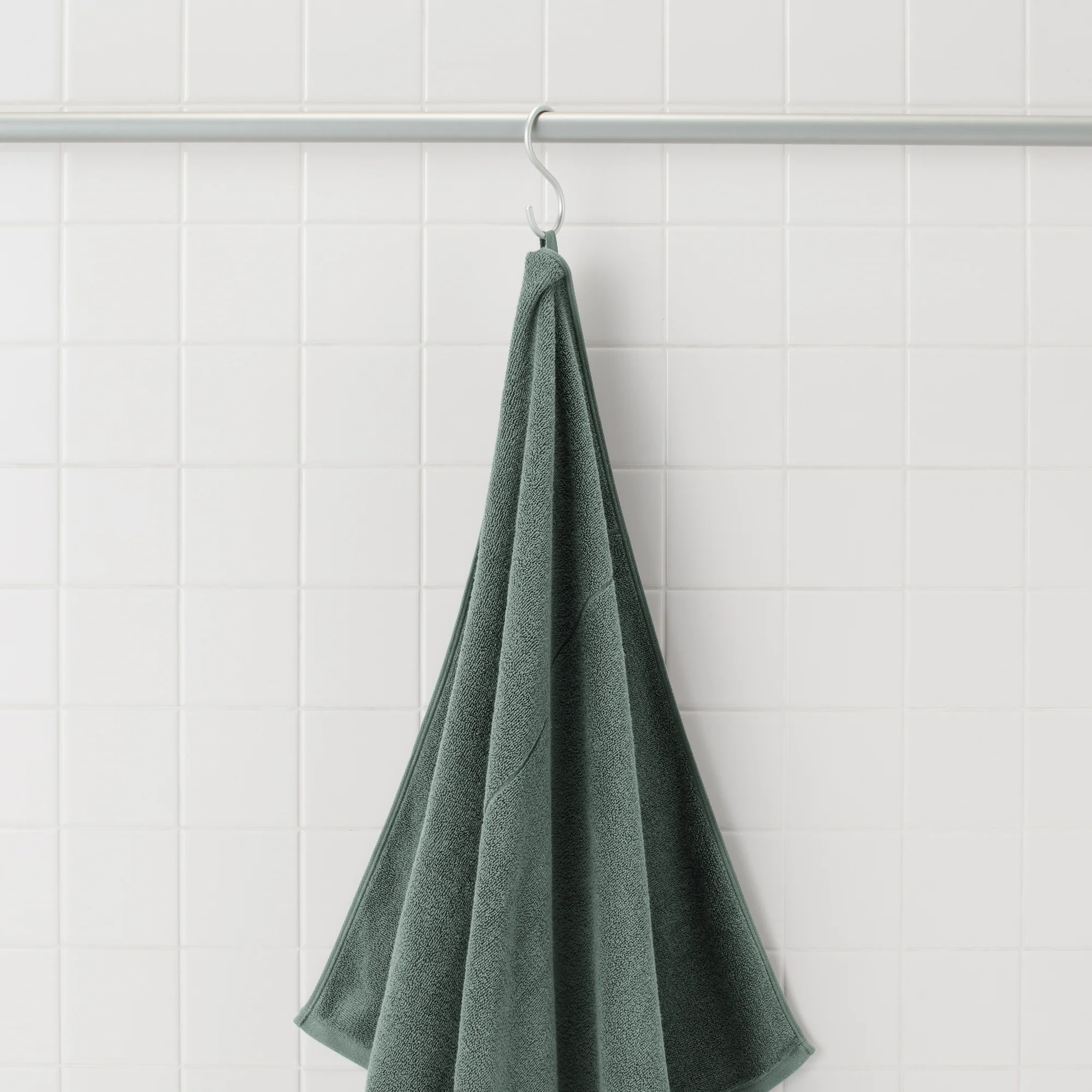 Twin Pile with Loop Bath Towel - Green - Image 3