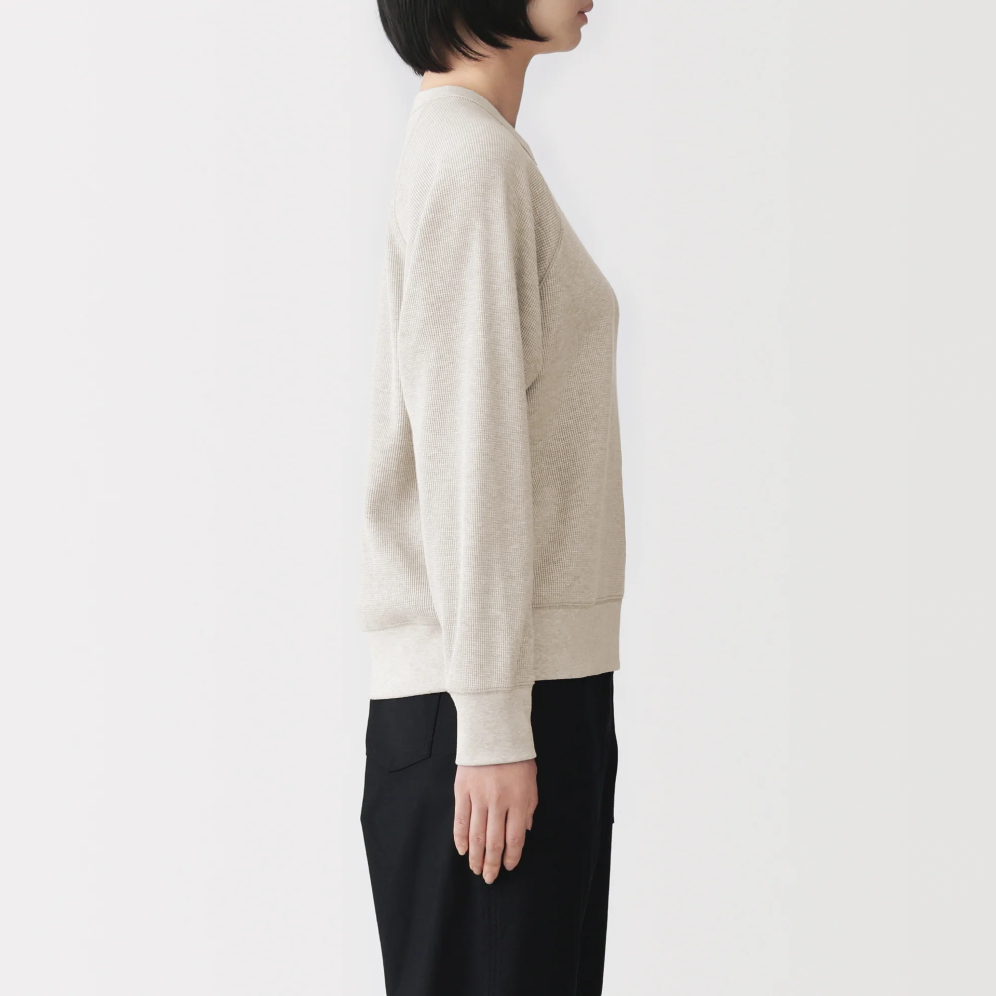 Waffle Crew Neck T-Shirt - Image 21