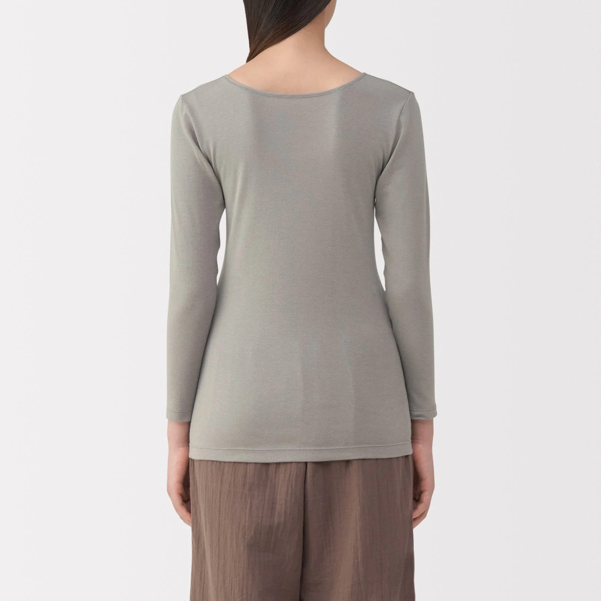 Warm Cotton U-Neck T-Shirt - Image 16