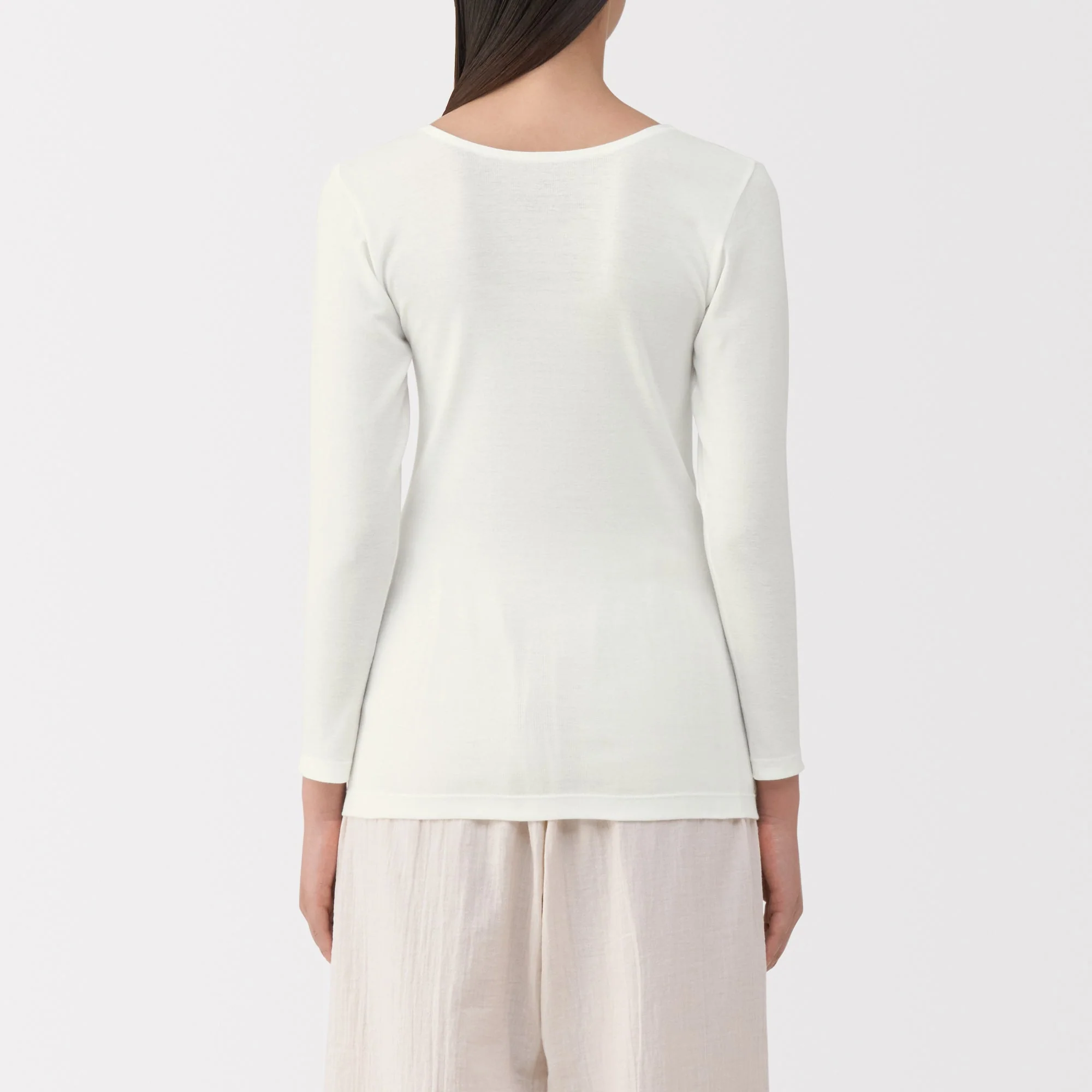 Warm Cotton U-Neck T-Shirt - Image 26