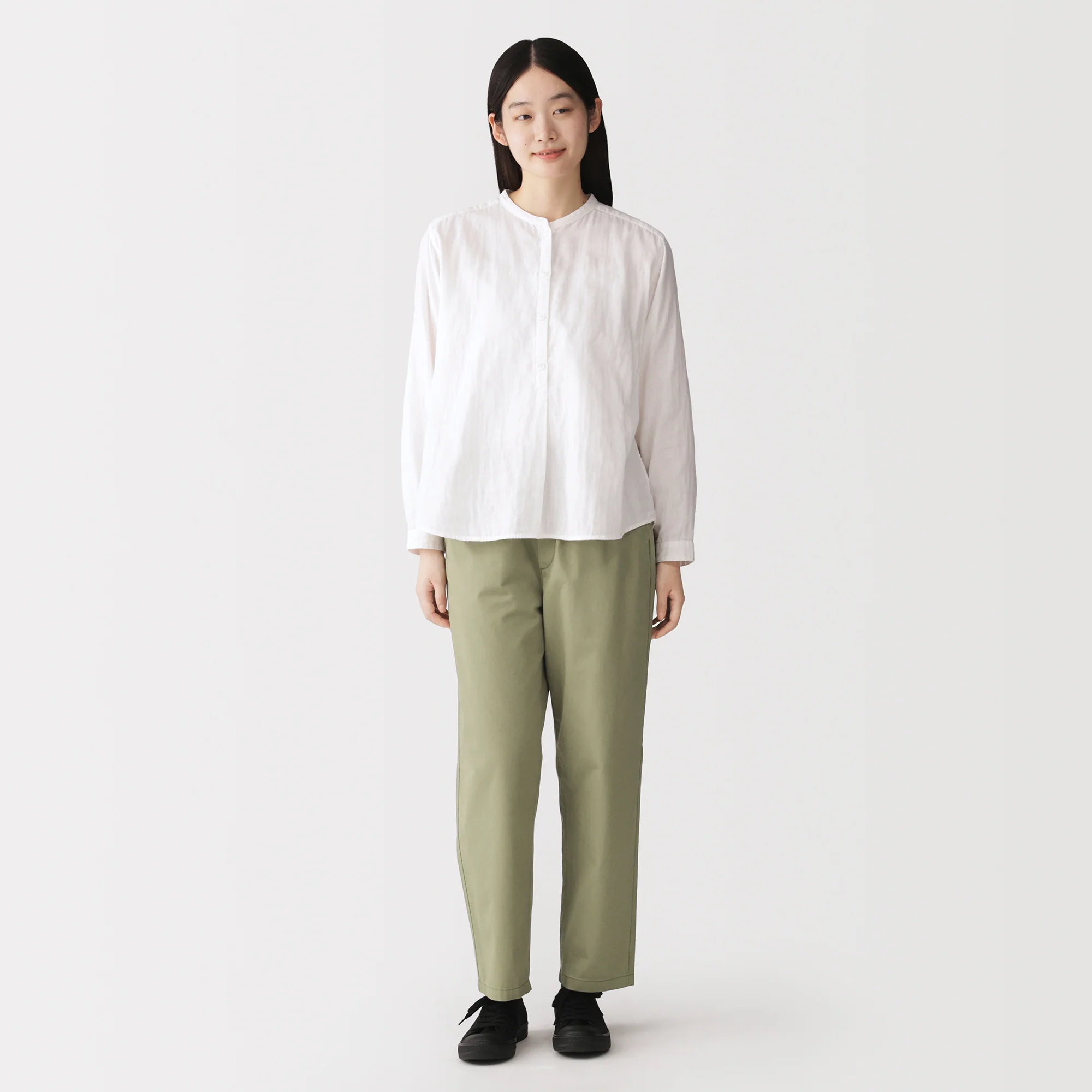 Washed Cotton Easy Pants - Image 3