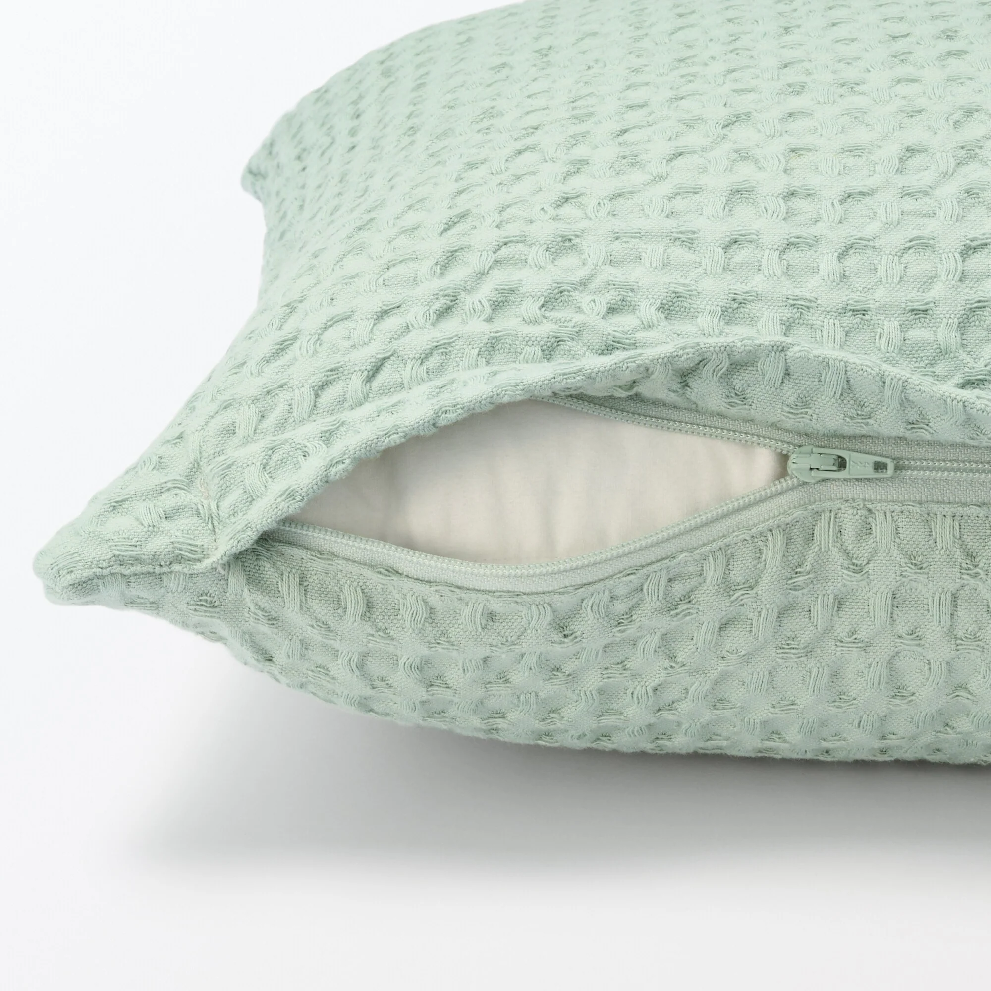 Washed Cotton Waffle Cushion Cover (55 x 59 cm) - Image 15
