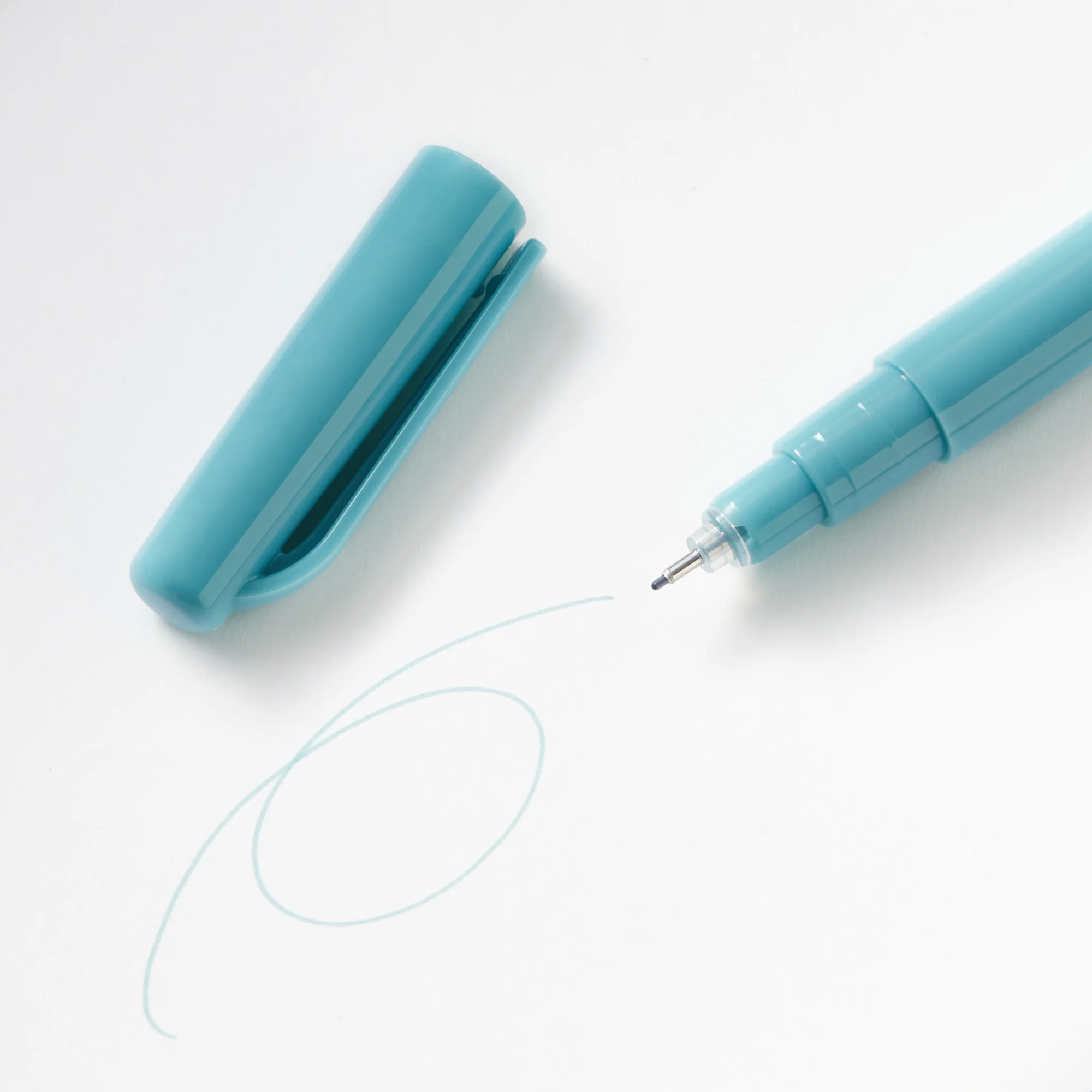 Water Based Fine Tip Pen - Greyish Cyan - Image 2