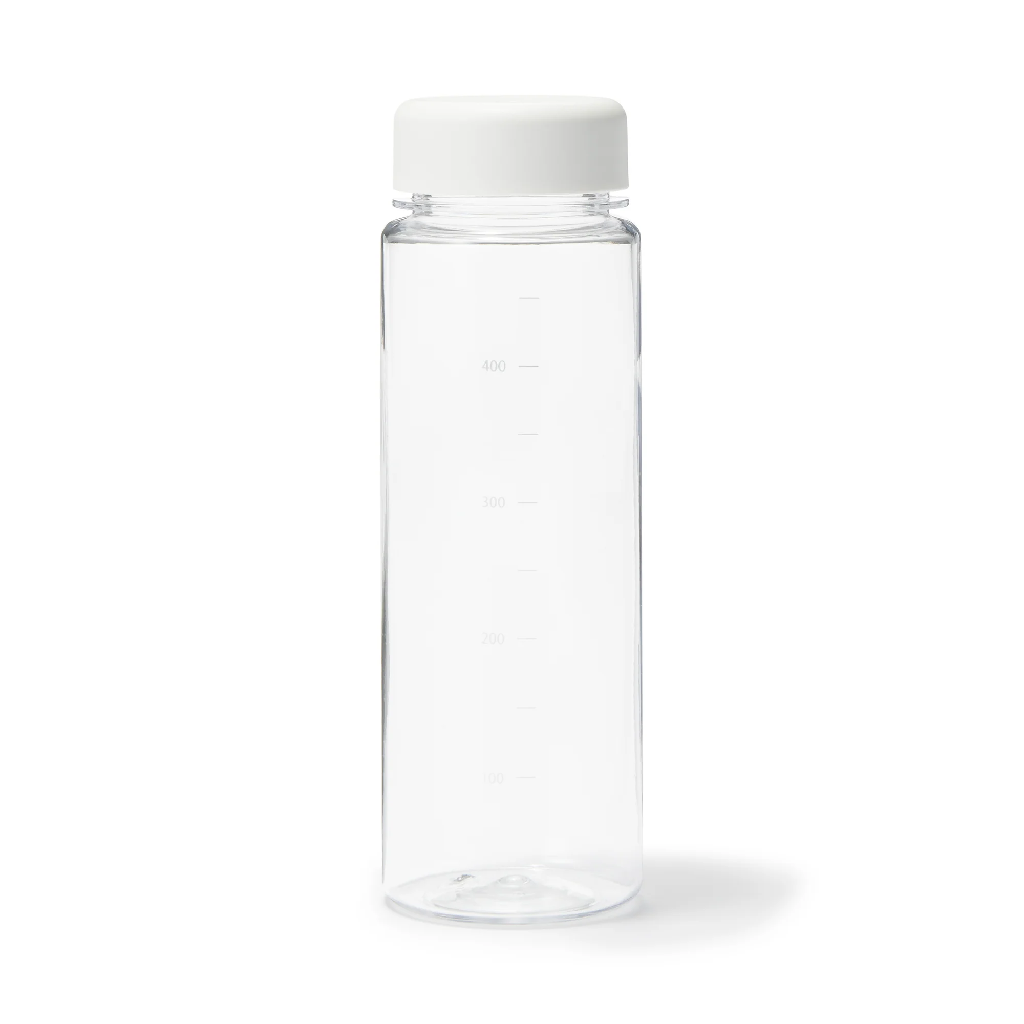 Water Bottle with Measurements 500ml - White
