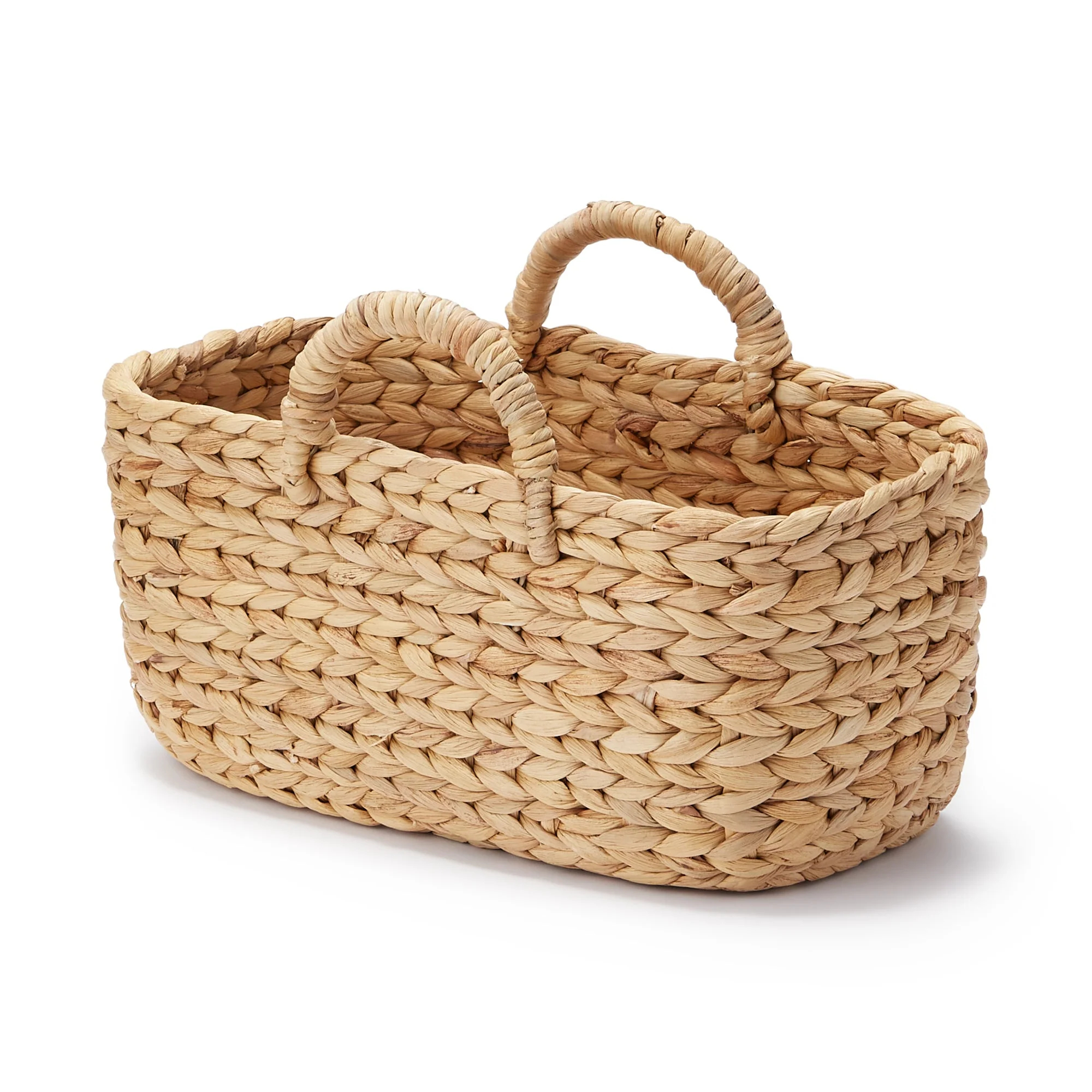 Water Hyacinth Basket - Oval - Small W37 x D18.5 x H16 cm
