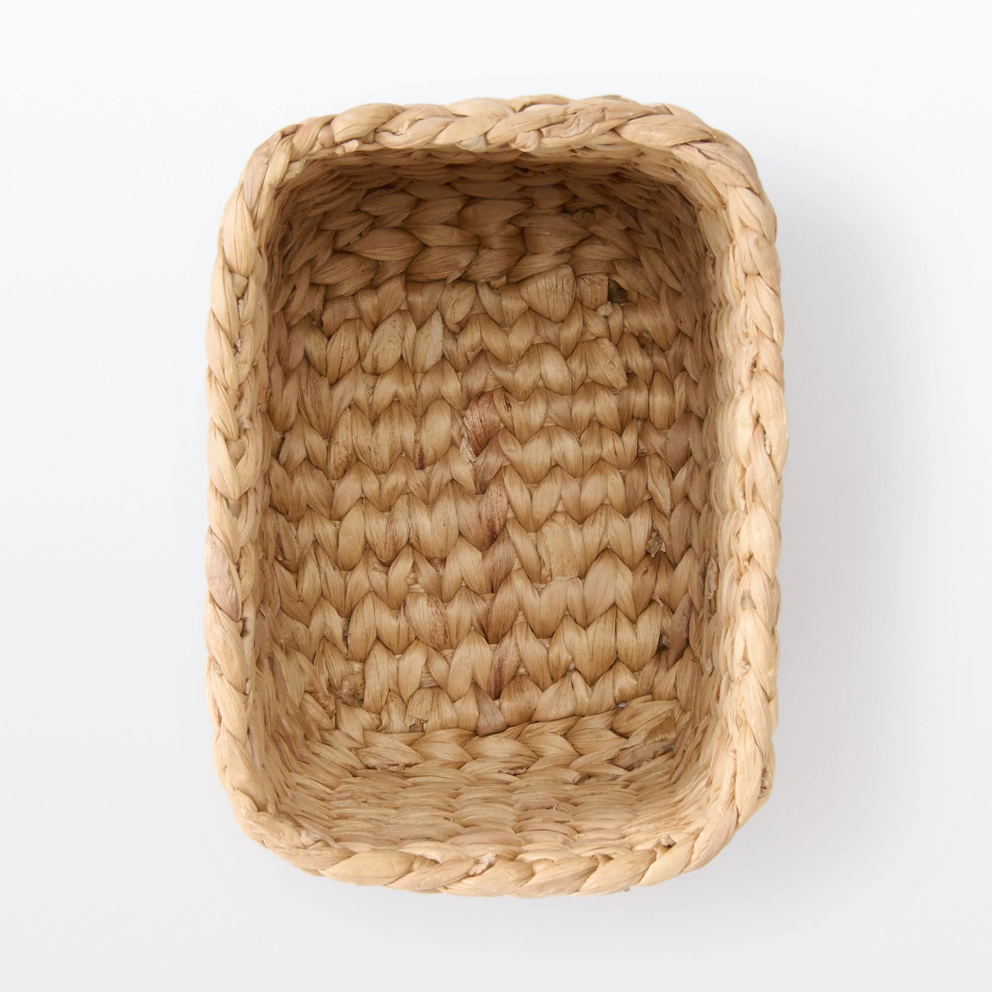 Water Hyacinth Basket - Rectangle - Large Half W17 x D23 x H24 cm - Image 5
