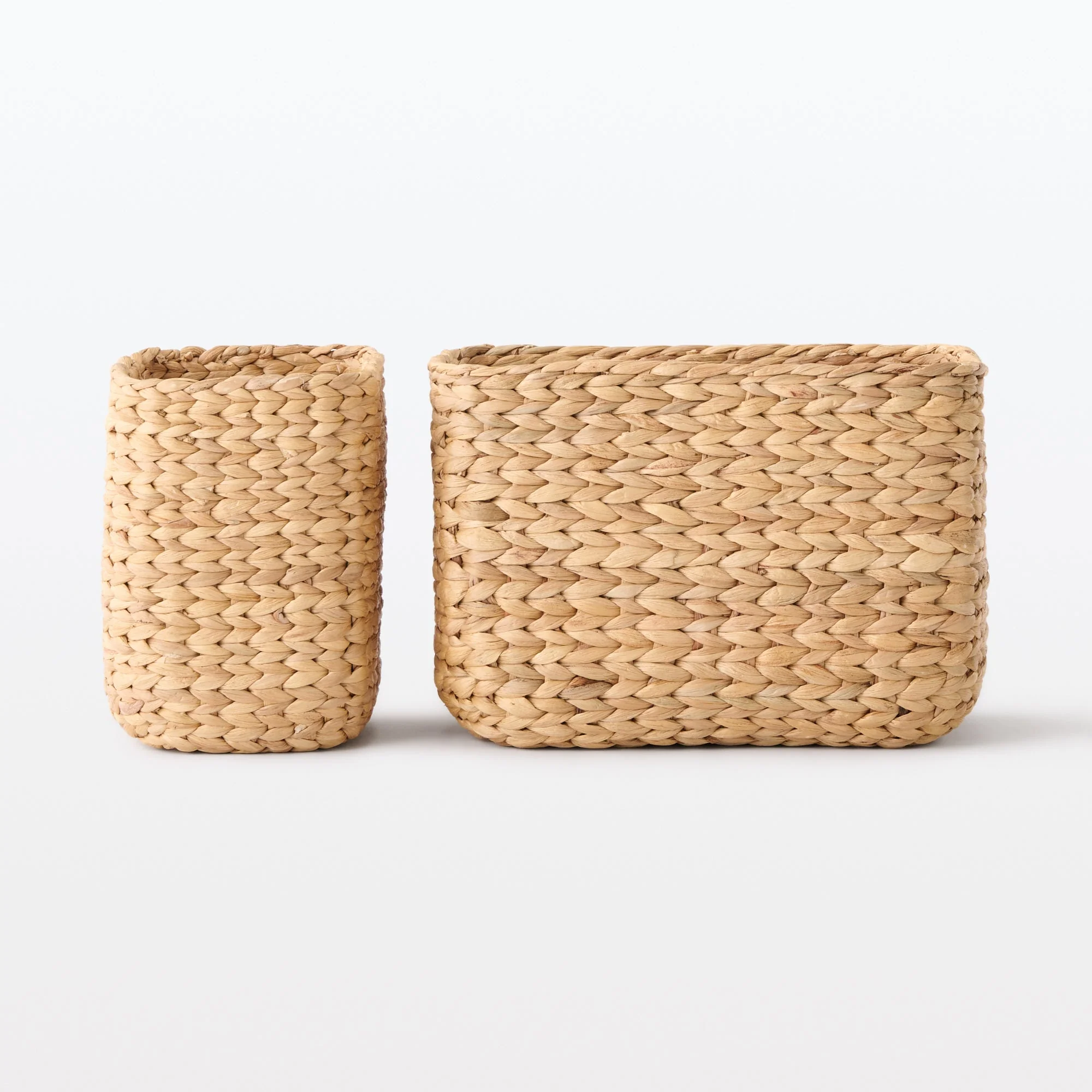 Water Hyacinth Basket - Rectangle - Large Half W17 x D23 x H24 cm - Image 7