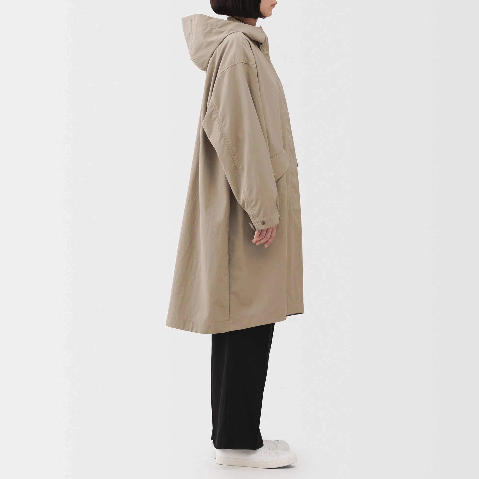 Water Repellent Hooded Long Coat - Image 27