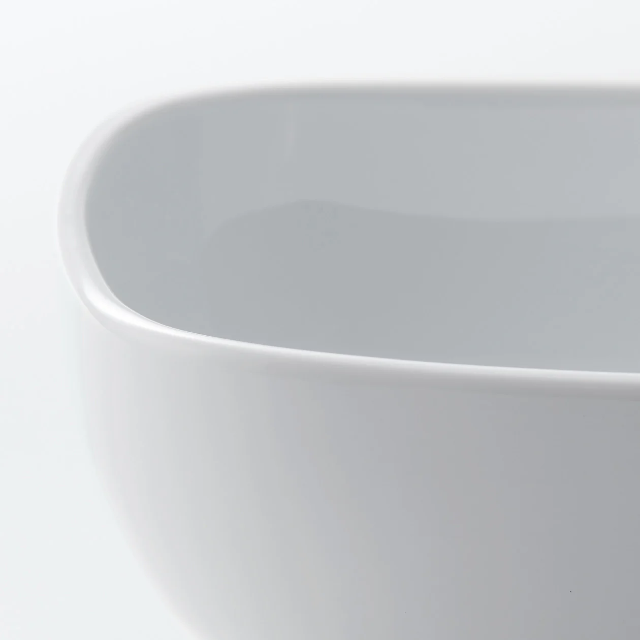 White Porcelain Square Bowl - Image 6