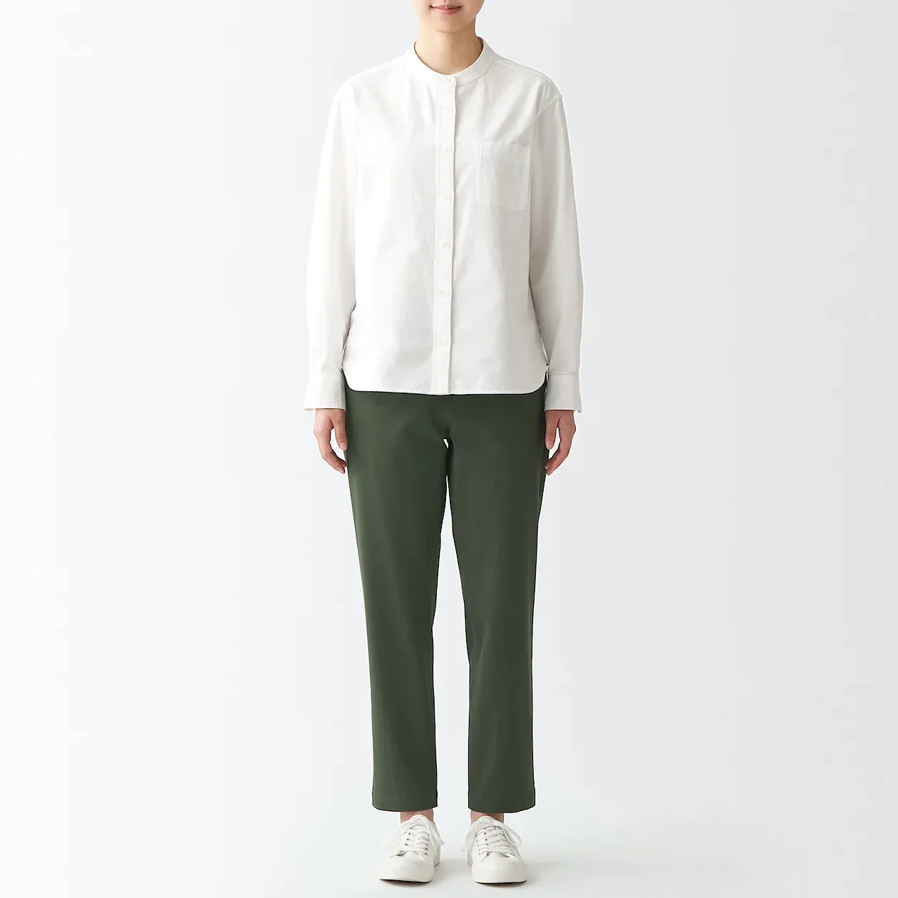 Women's 4-Way Stretch Chino Slim Tapered Pants (L 30inch / 75cm) - Image 23