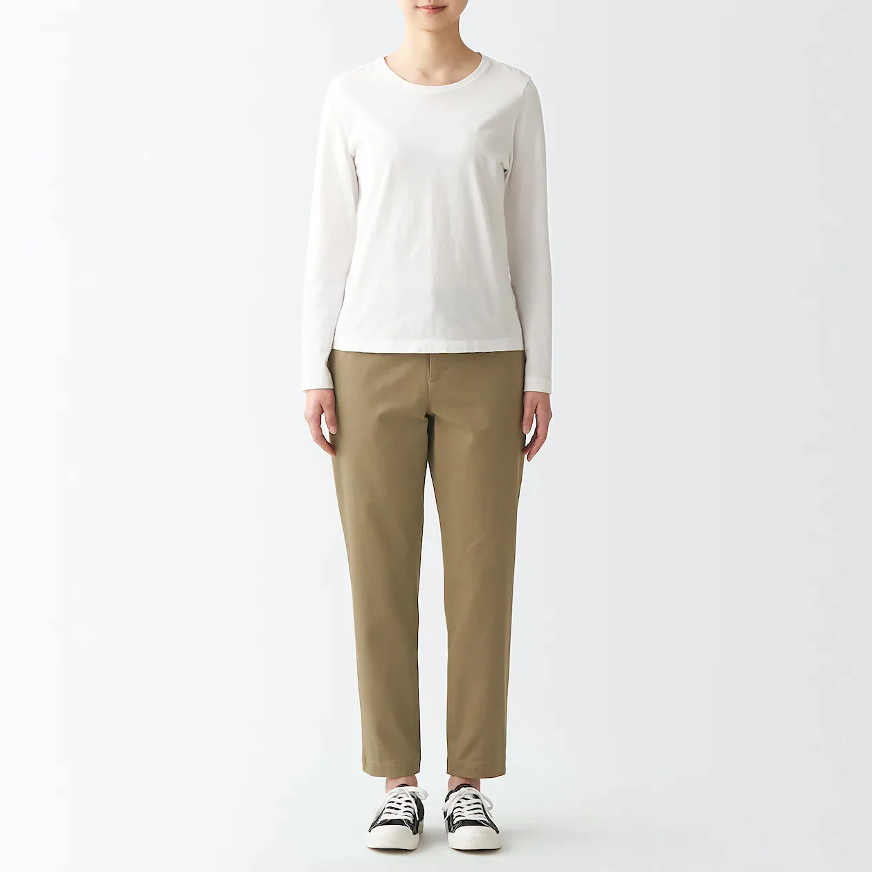 Women's 4-Way Stretch Chino Slim Tapered Pants (L 30inch / 75cm) - Image 3