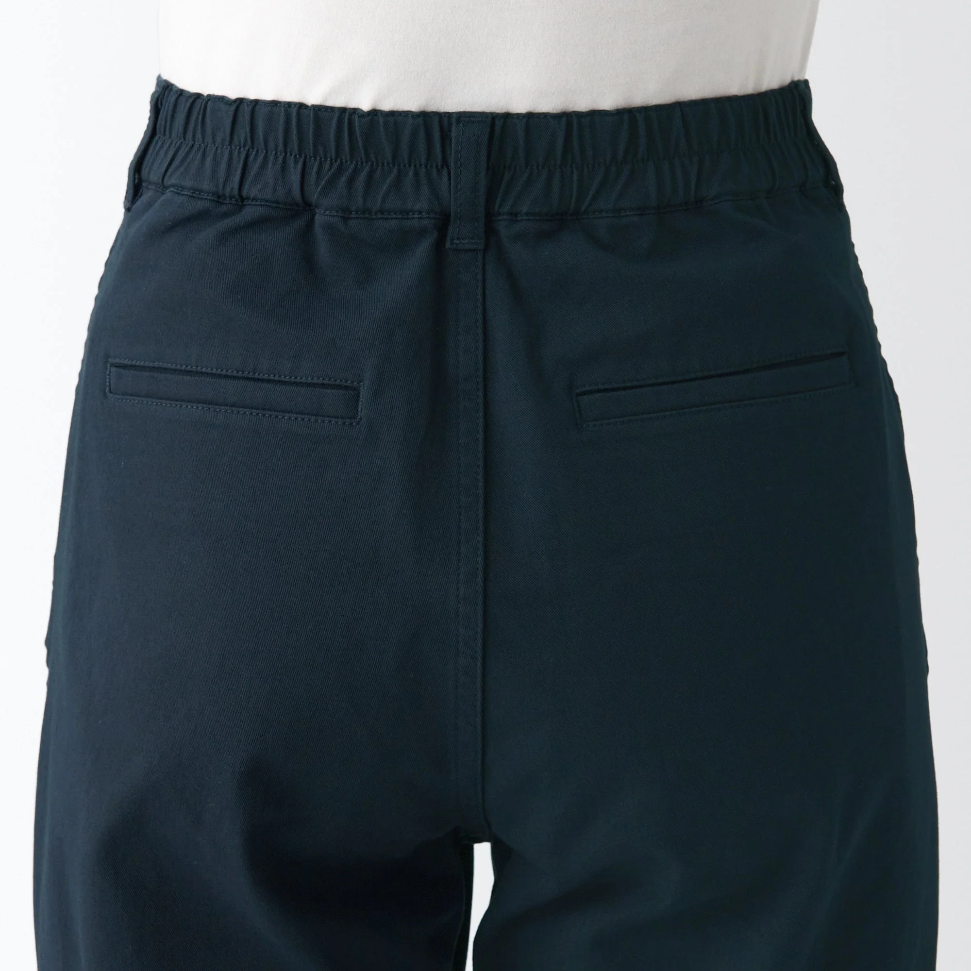 Women's 4-Way Stretch Chino Wide Straight Pants (L 31inch / 77cm) - Image 43