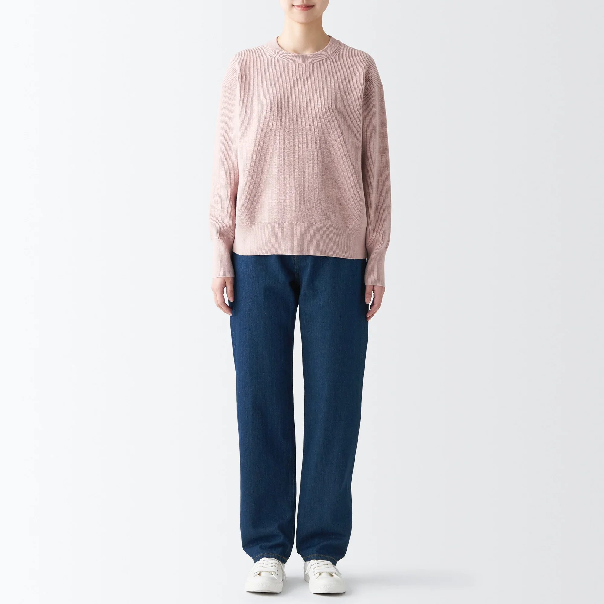 Women's Denim Regular Pants Blue - Image 4