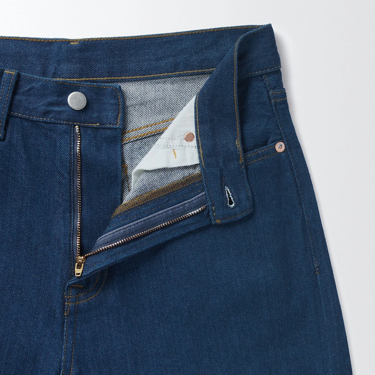 Women's Denim Regular Pants Blue - Image 9