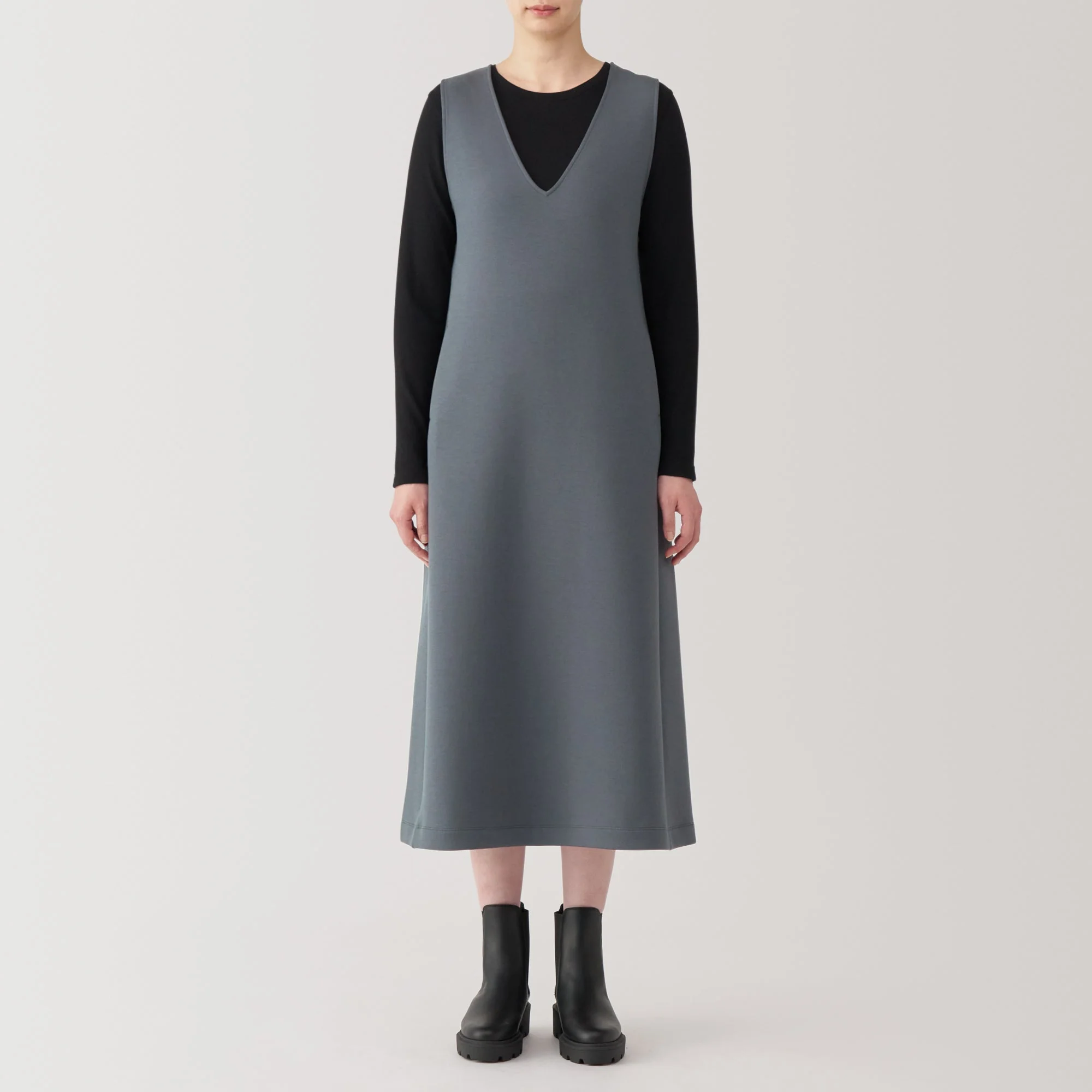 Women's Double Knitted Sweatshirt Jumper Skirt - Image 12