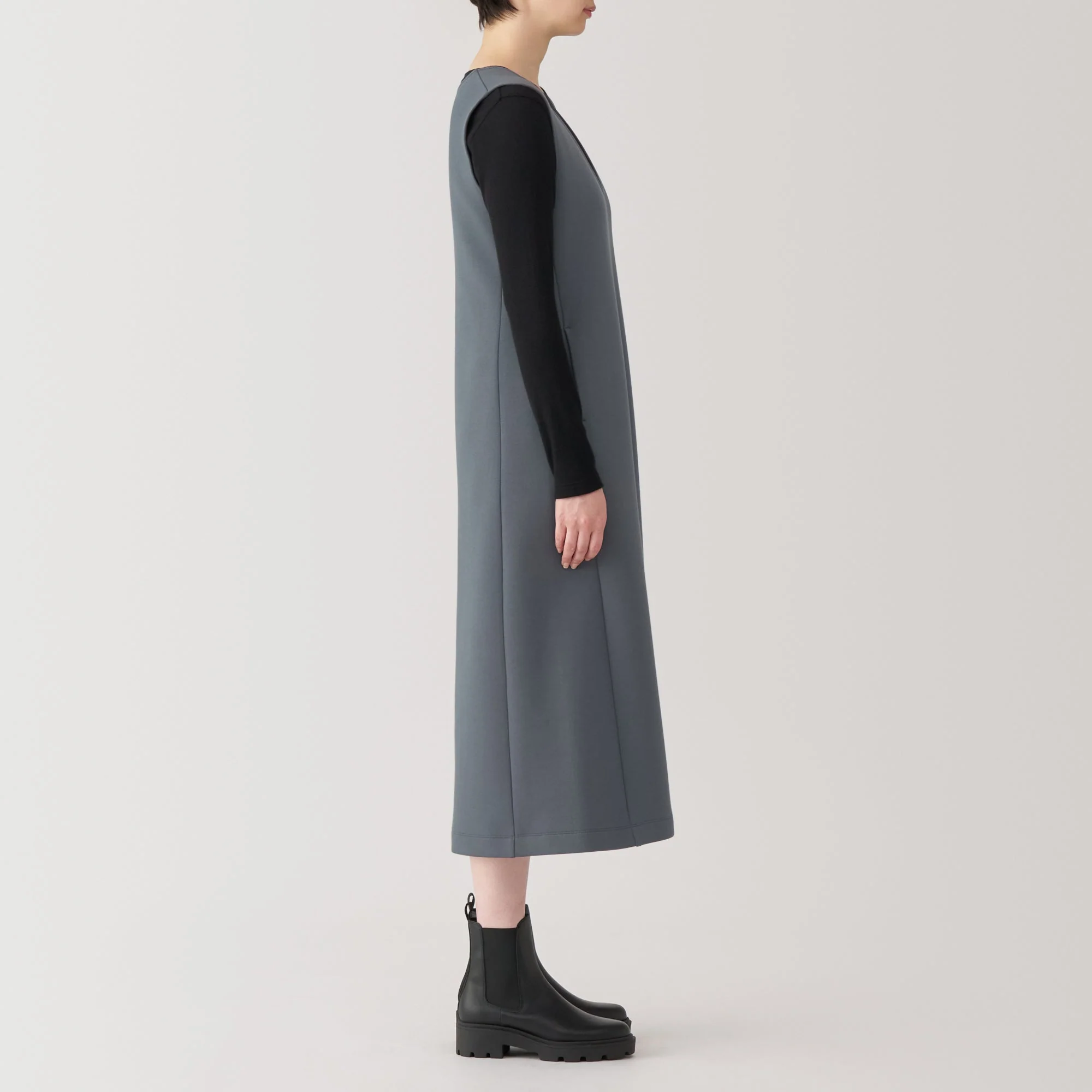 Women's Double Knitted Sweatshirt Jumper Skirt - Image 13