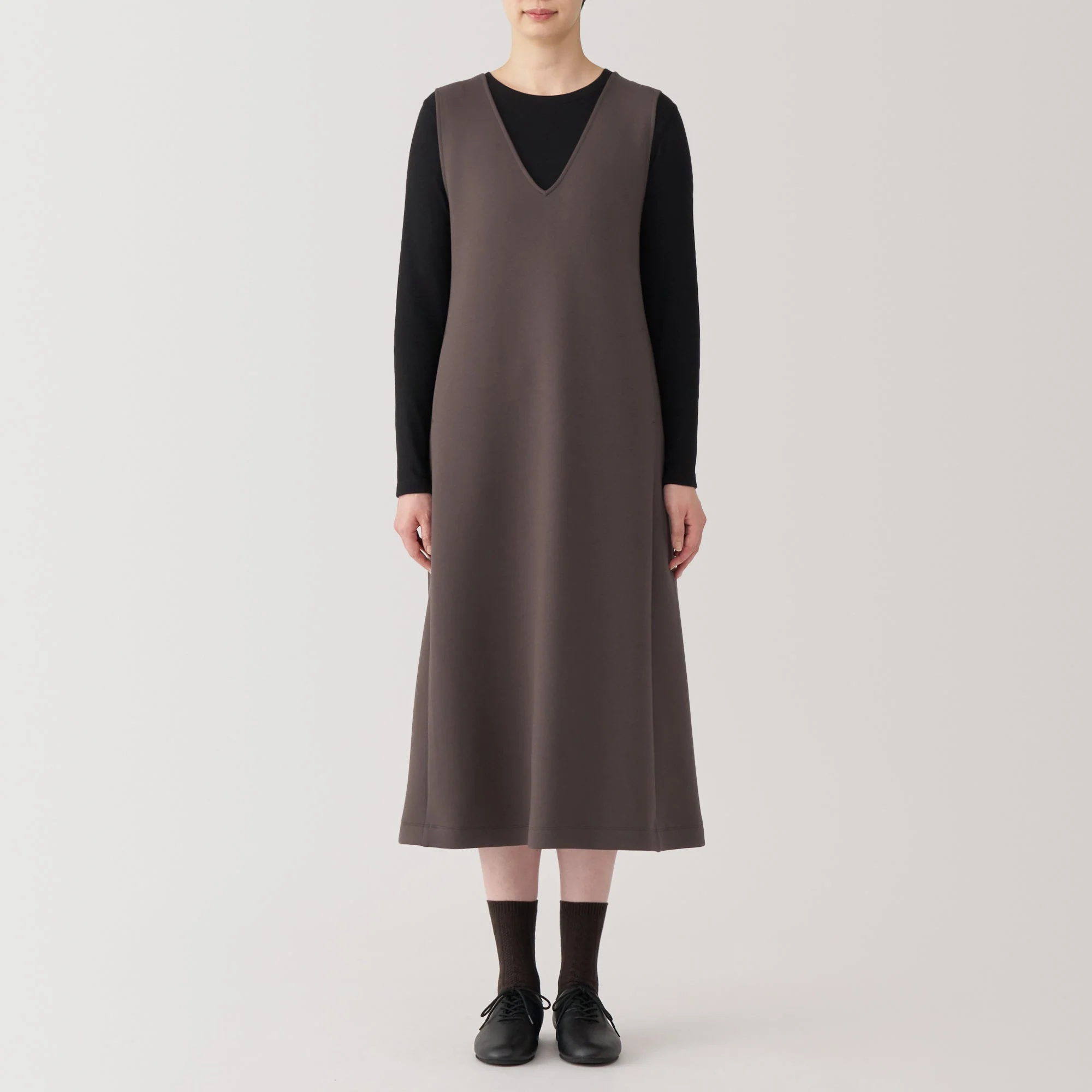 Women's Double Knitted Sweatshirt Jumper Skirt - Image 20