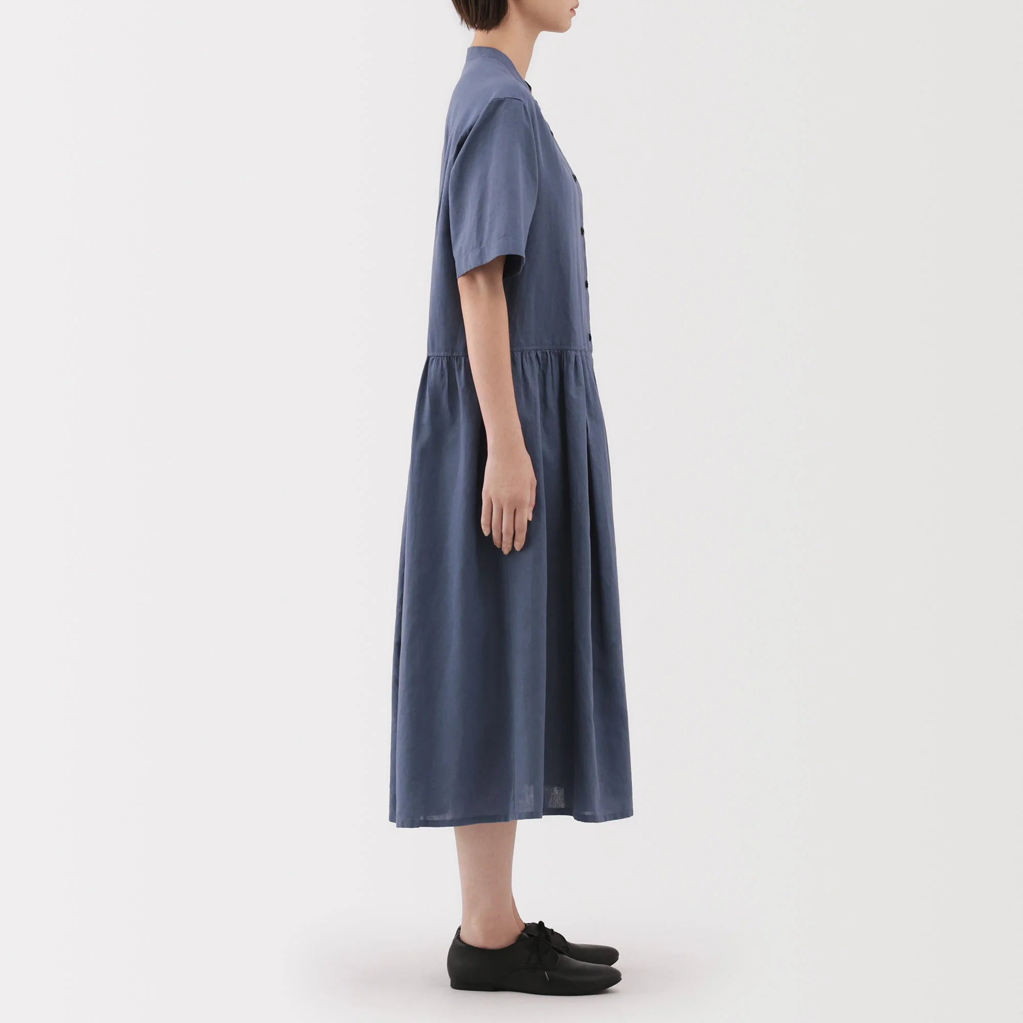 Women's Hemp Cotton Short Sleeve Dress - Image 13
