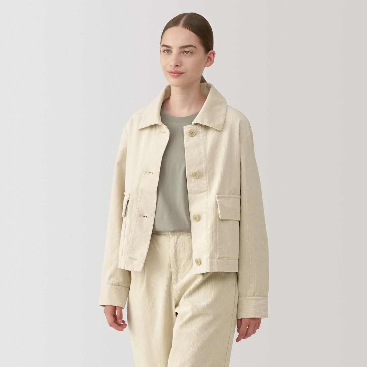 Women's Kapok Blend Corduroy Jacket - Image 3