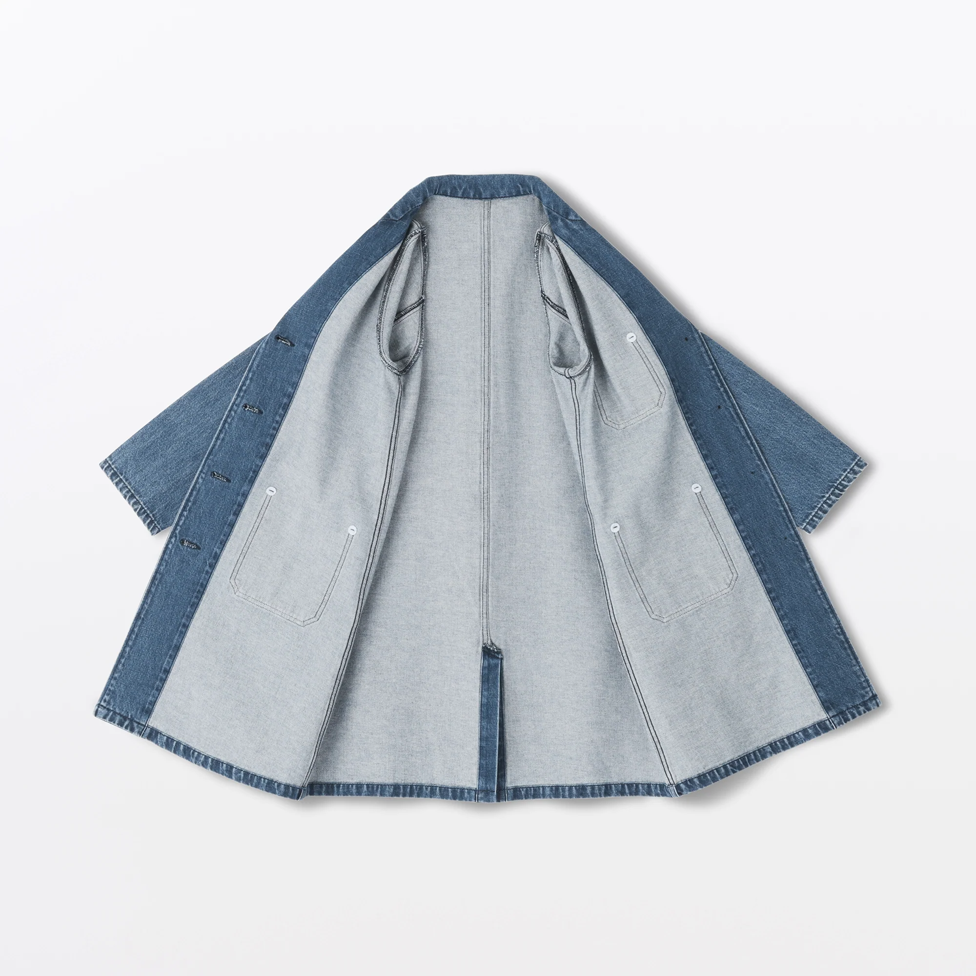 Kapok Blend Denim Coat - Image 9