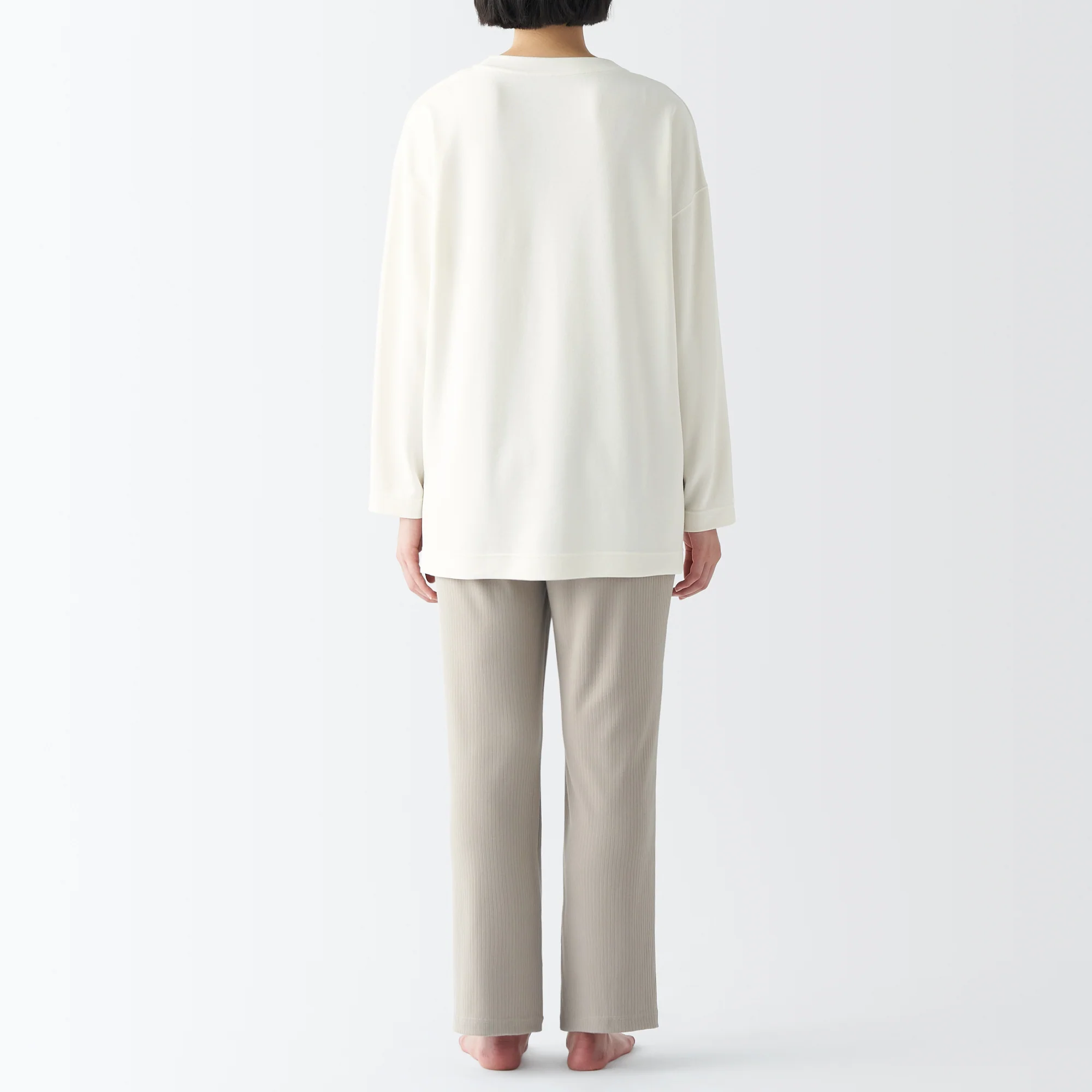 Women's Rayon Blend Ribbed Tunic Loungewear Set - Image 17